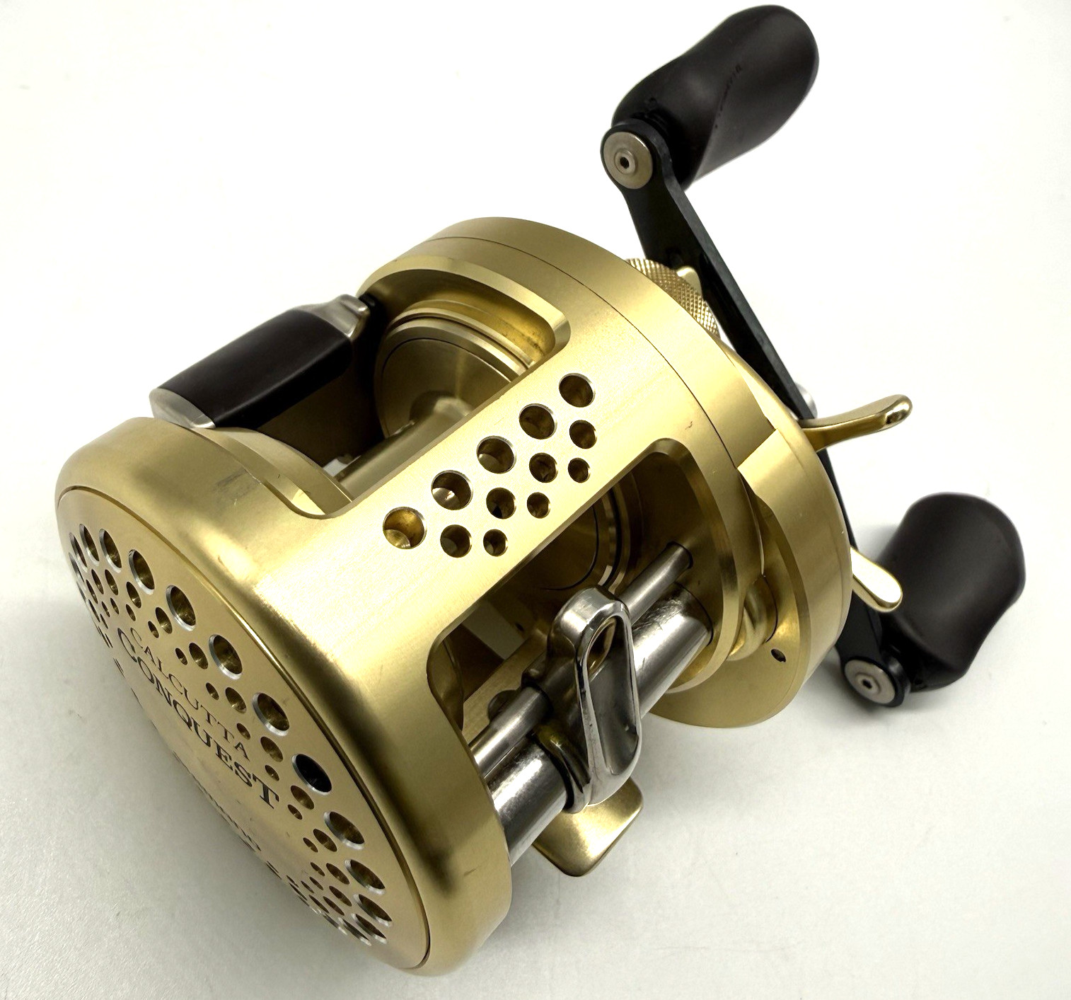 Shimano 00 CALCUTTA CONQUEST 201 Left Bait Casting Reel In Box „Near Mint“ JAPAN