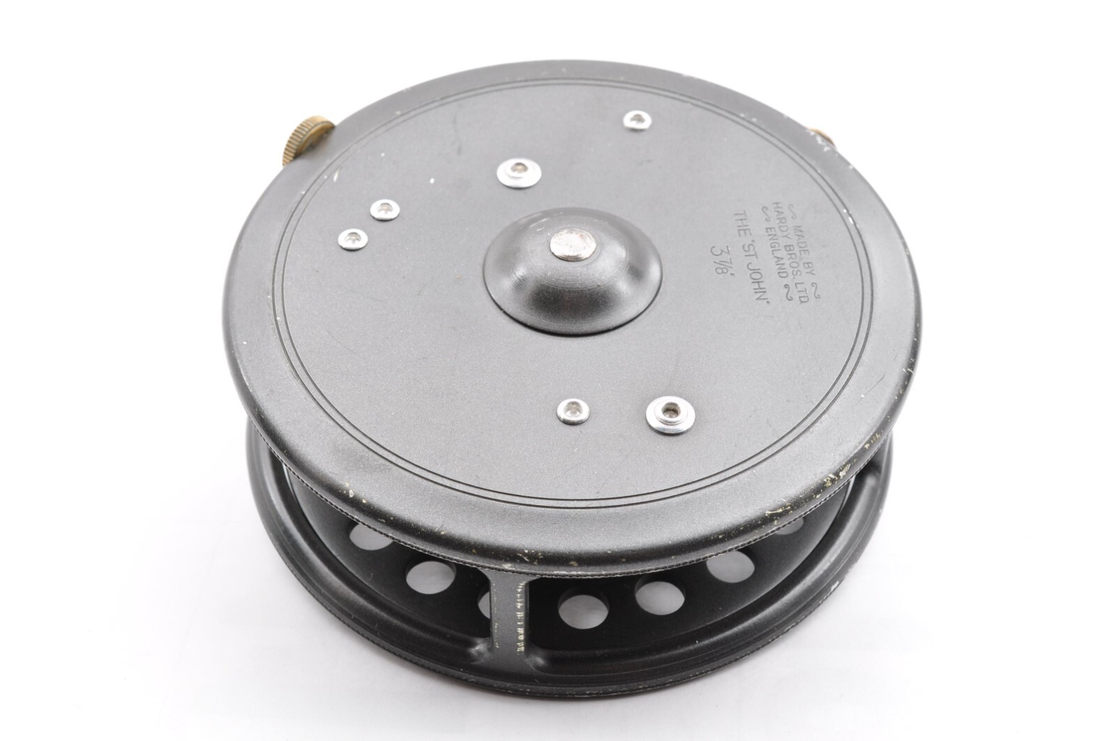 Hardy Bros. LTD „The St Jhon“ 3-7/8 Gray Box Bag Used Fly Reel Fishing Japan