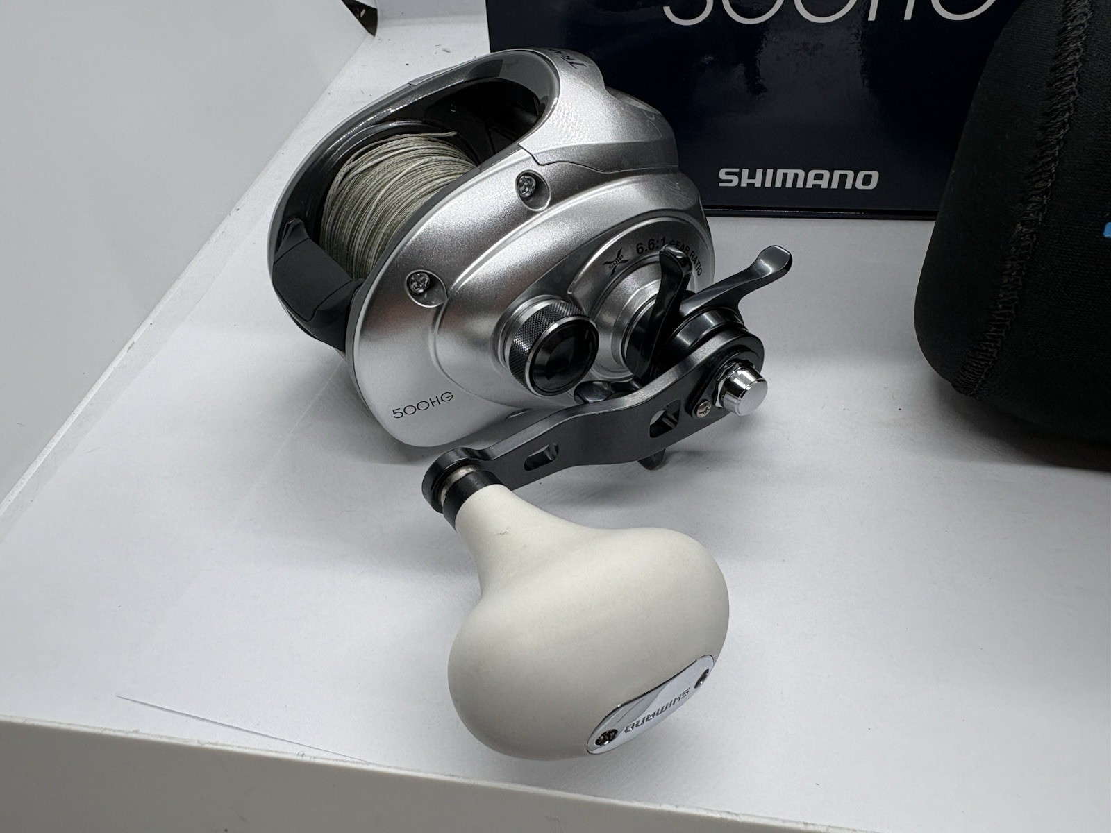 Shimano Tranx 500HG Saltwater Baitcasting Reel Right Hand Big Game Silver Power