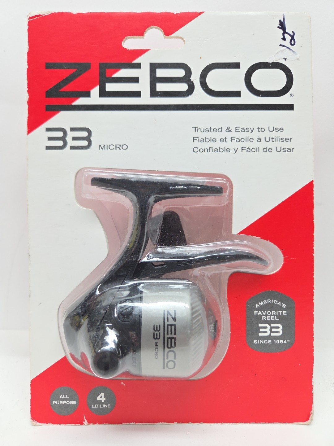 NEW Zebco 33 Micro Spincast Reel 4lb Pre-spooled All Metal Gears Quick Set