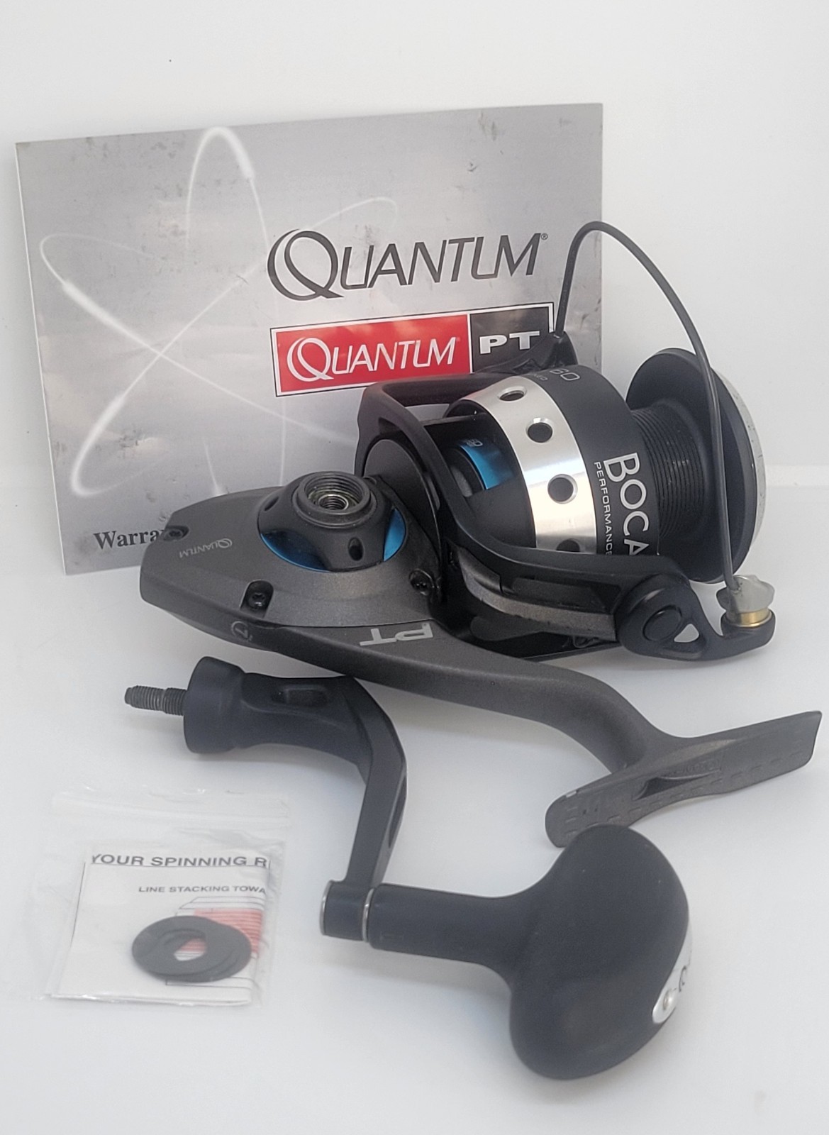 Quantum Boca 60 BSP60PTSE 7 Bearings 🔥AMBIDEXTROUS🔥 Spinning Reel Pre-owned🔥