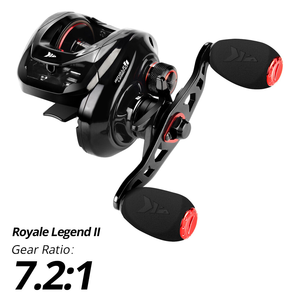 KastKing Royale Legend II 7.2:1 Baitcasting Fishing Reel 17.6lb Drag – Left Hand