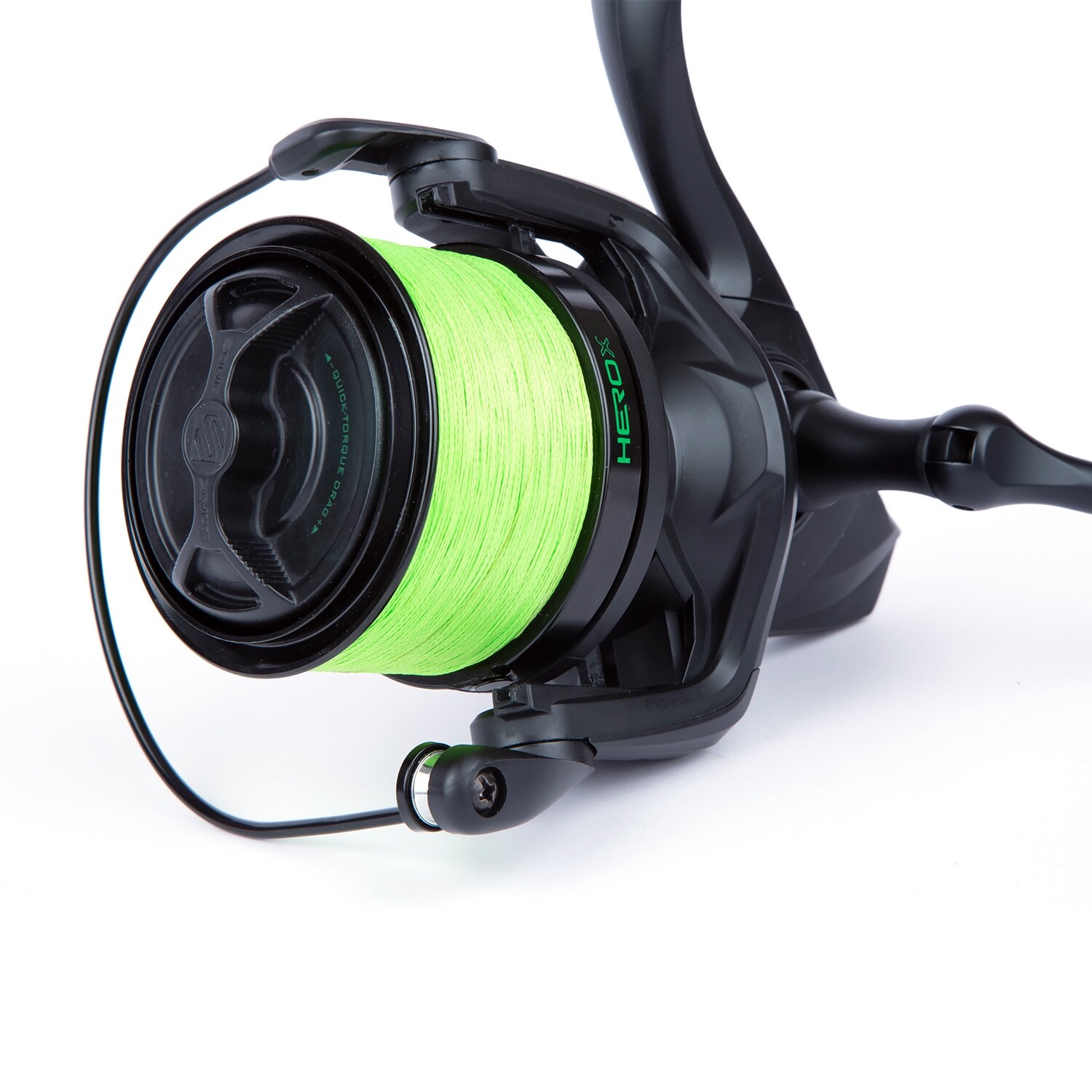 SONIK Hero X Spod Marker Reel with 200m 30lb Hi Viz Braid Carp Fishing