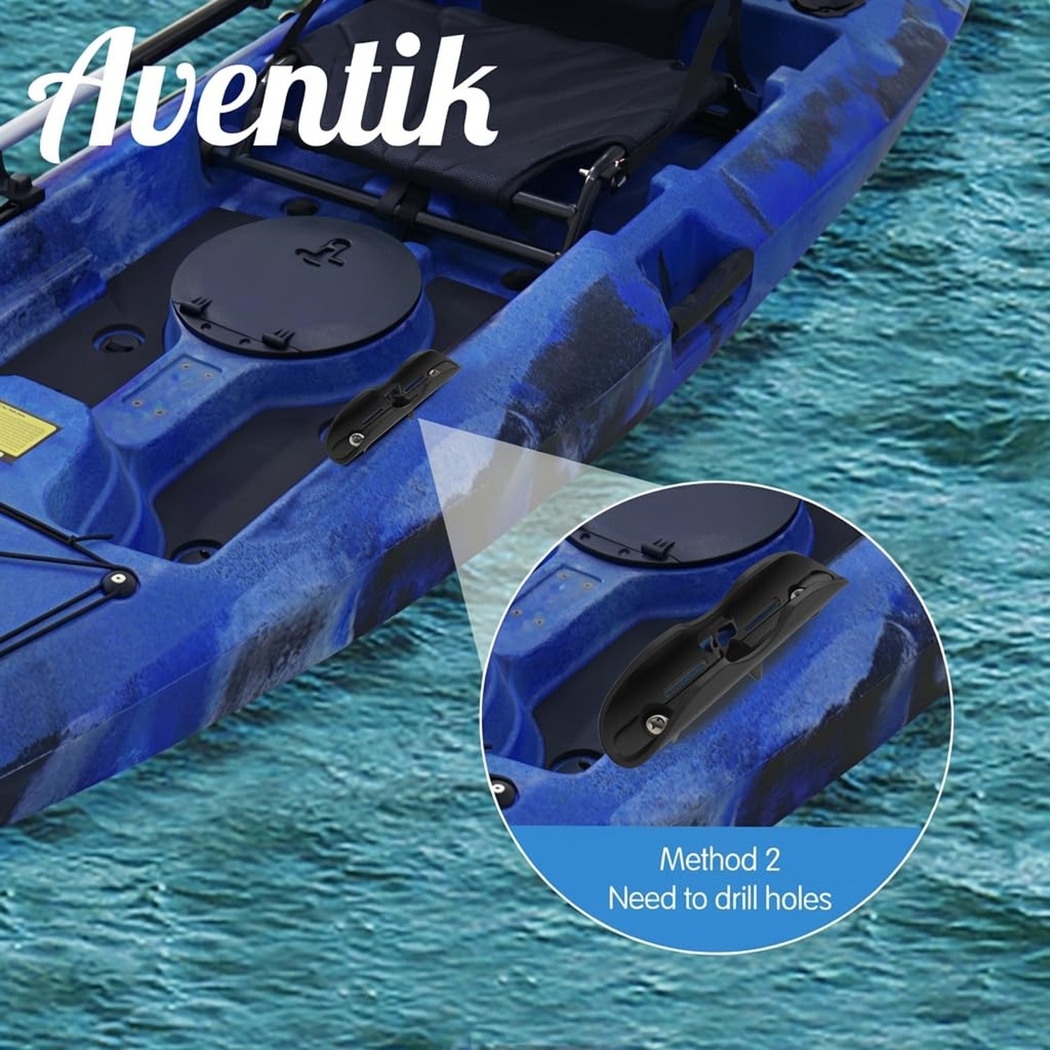 1004 2 PCS Kayak Paddle Holder Kayak Track Mount Accessories for Holding Stan…