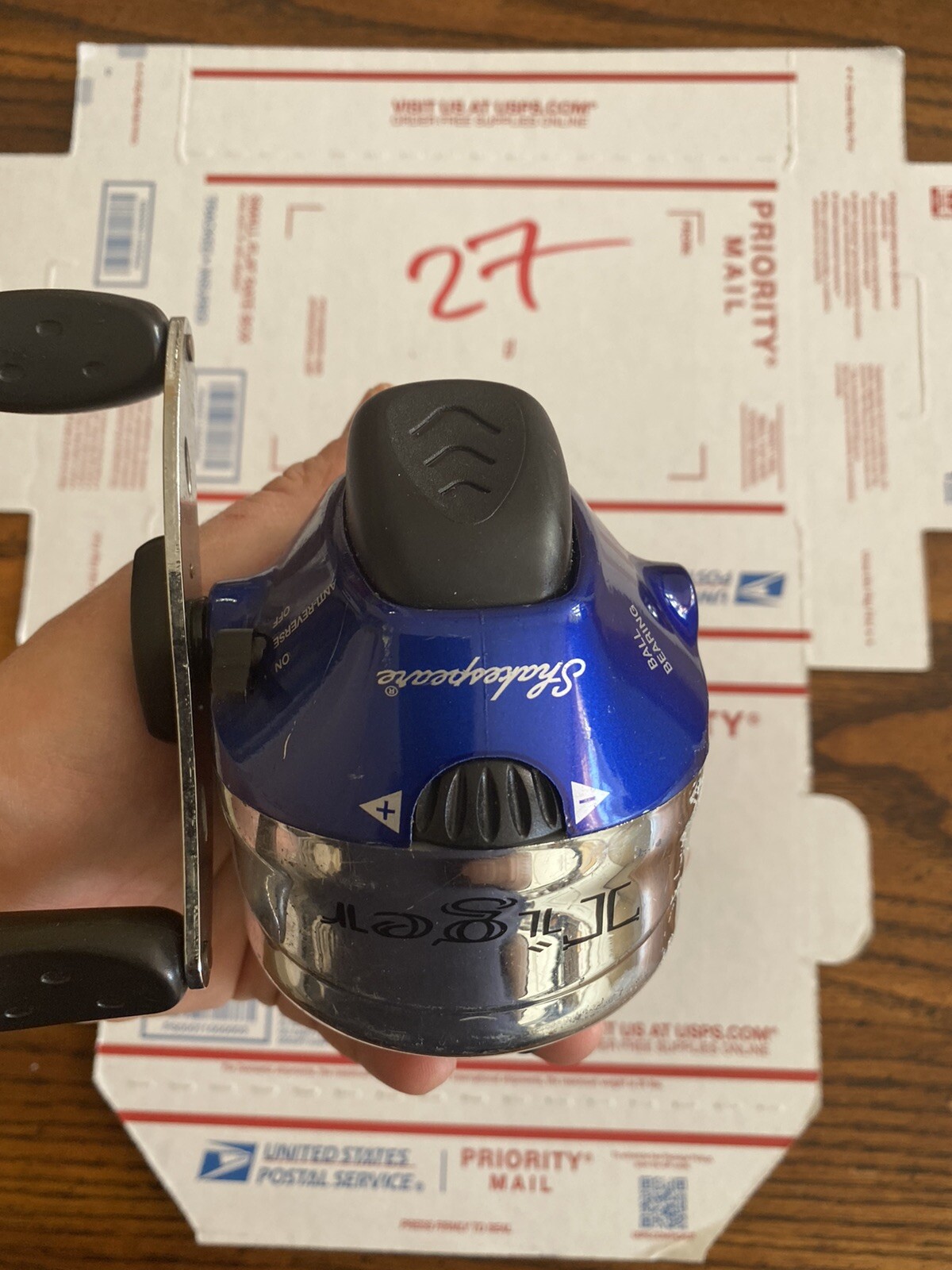 Shakespeare Tiger Spinning Fishing Reel 115yds/ 20lb BALL BEARING-Blue TIGER20C
