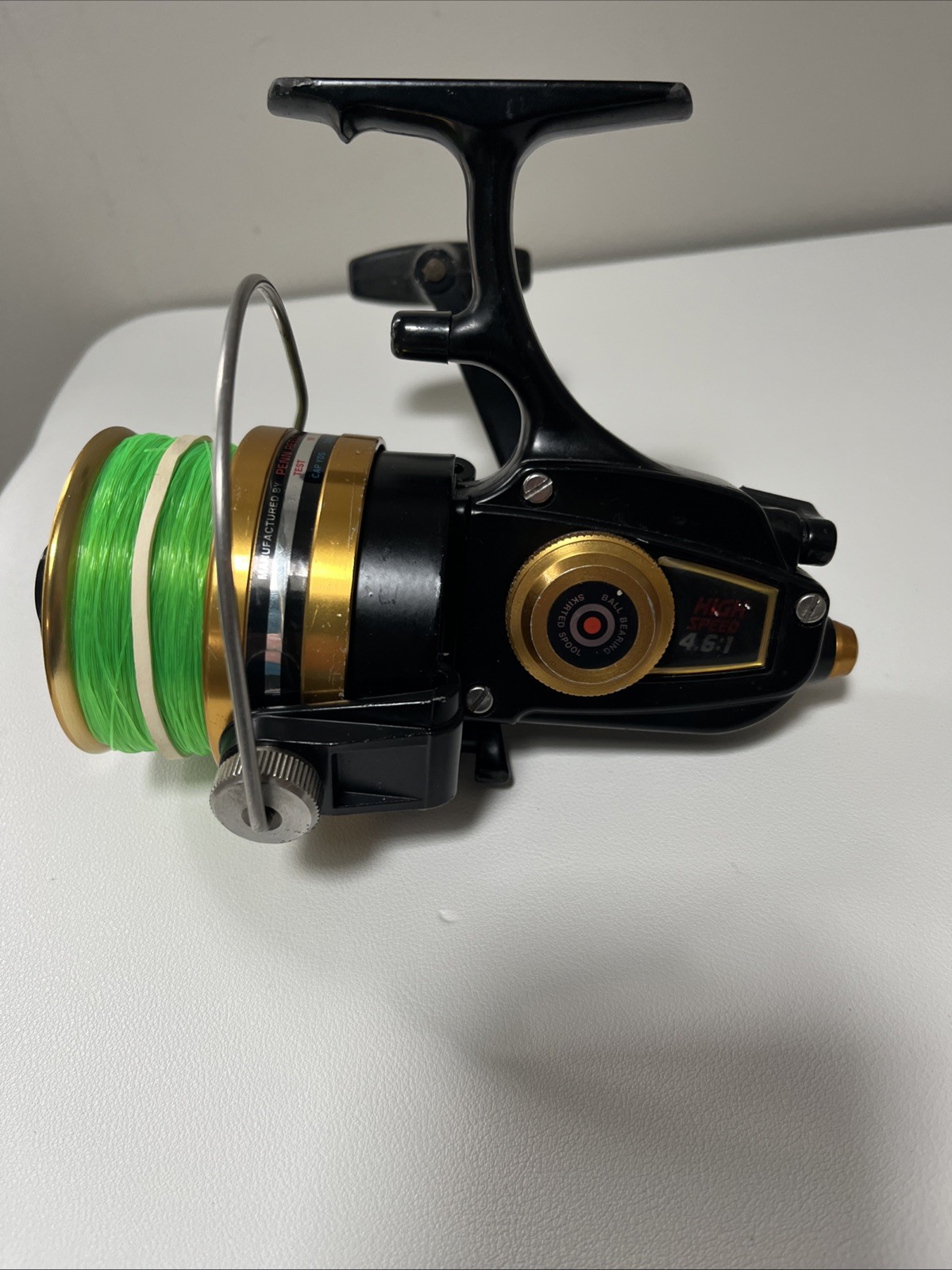Penn 7500SS Spinning Reel Made In USA Black And Gold high speed 4.6:1