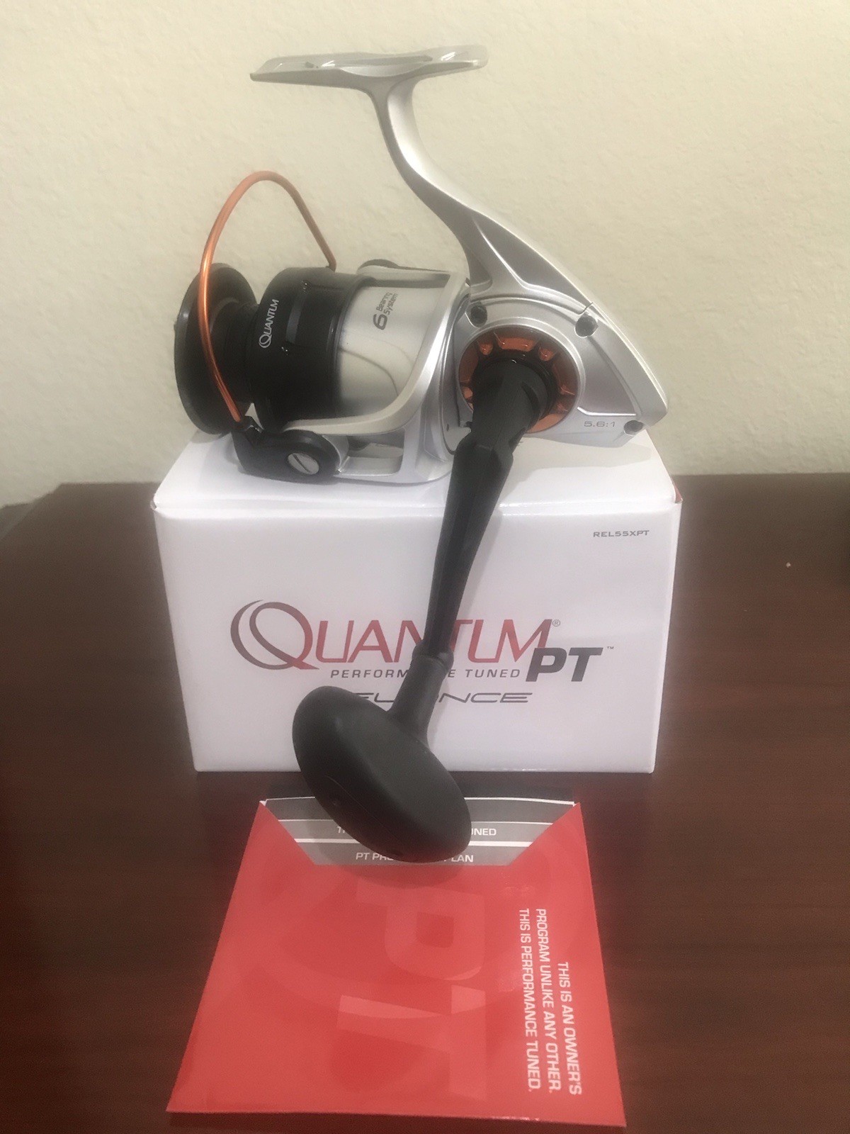 QUANTUM PT HEAVY DUTY ALUMINUM SPINNING FISHING REEL REL55XPT 5.6:1 40LB DRAG