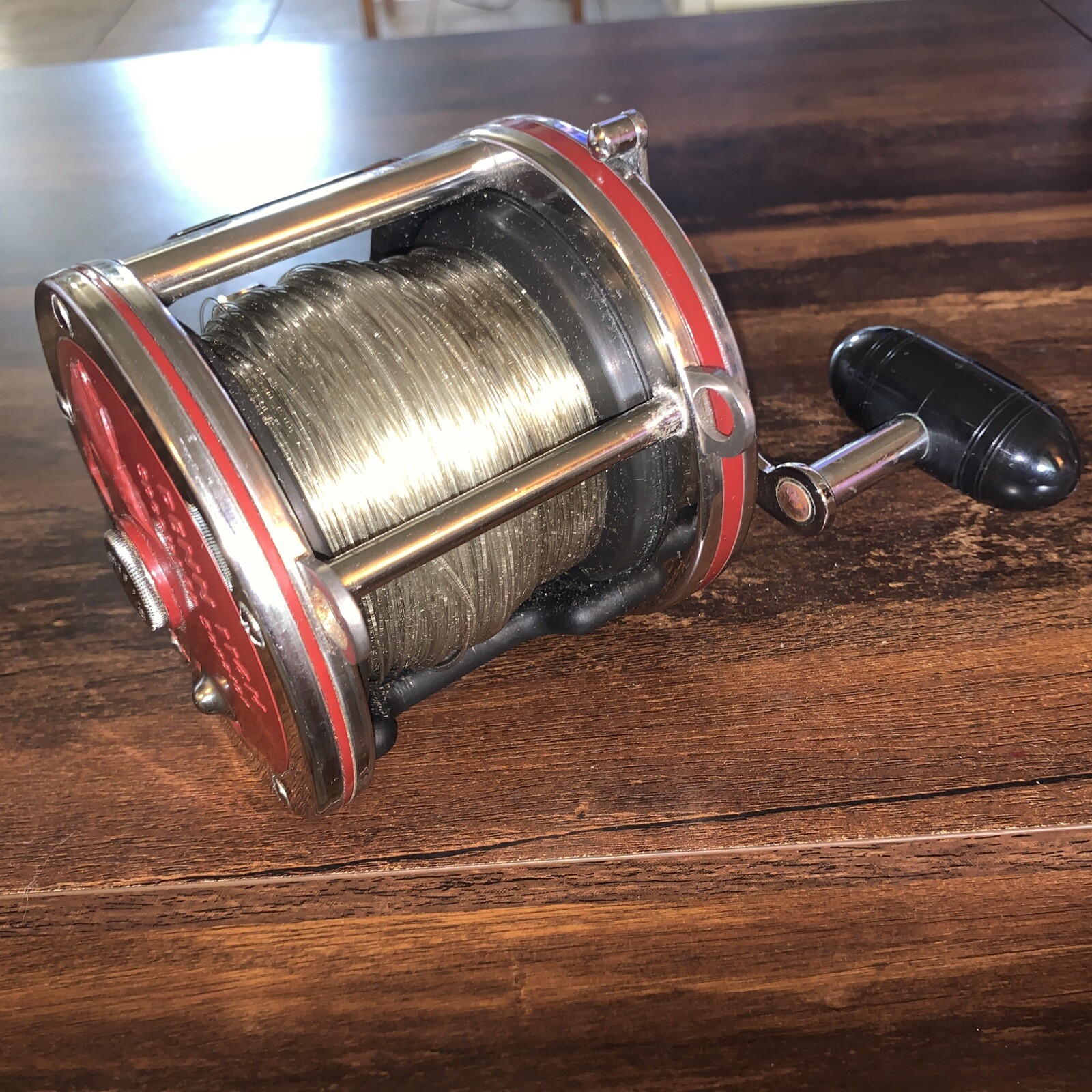 Penn 114H Special 6/0 Senator Solid Frame Aluminum Spool Burgundy Chrome