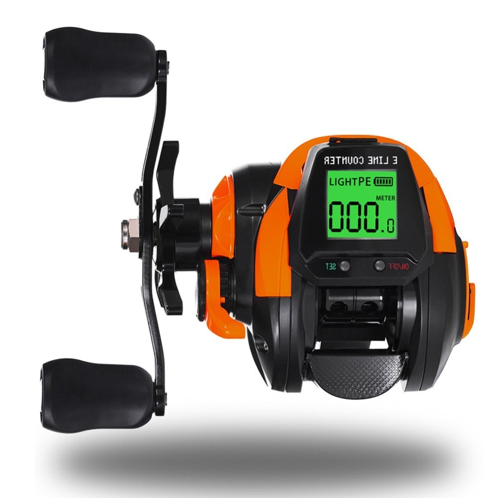 7.2:1 Bite Alarm Digital Fishing Baitcasting Reel Line//Counter Depth// Position