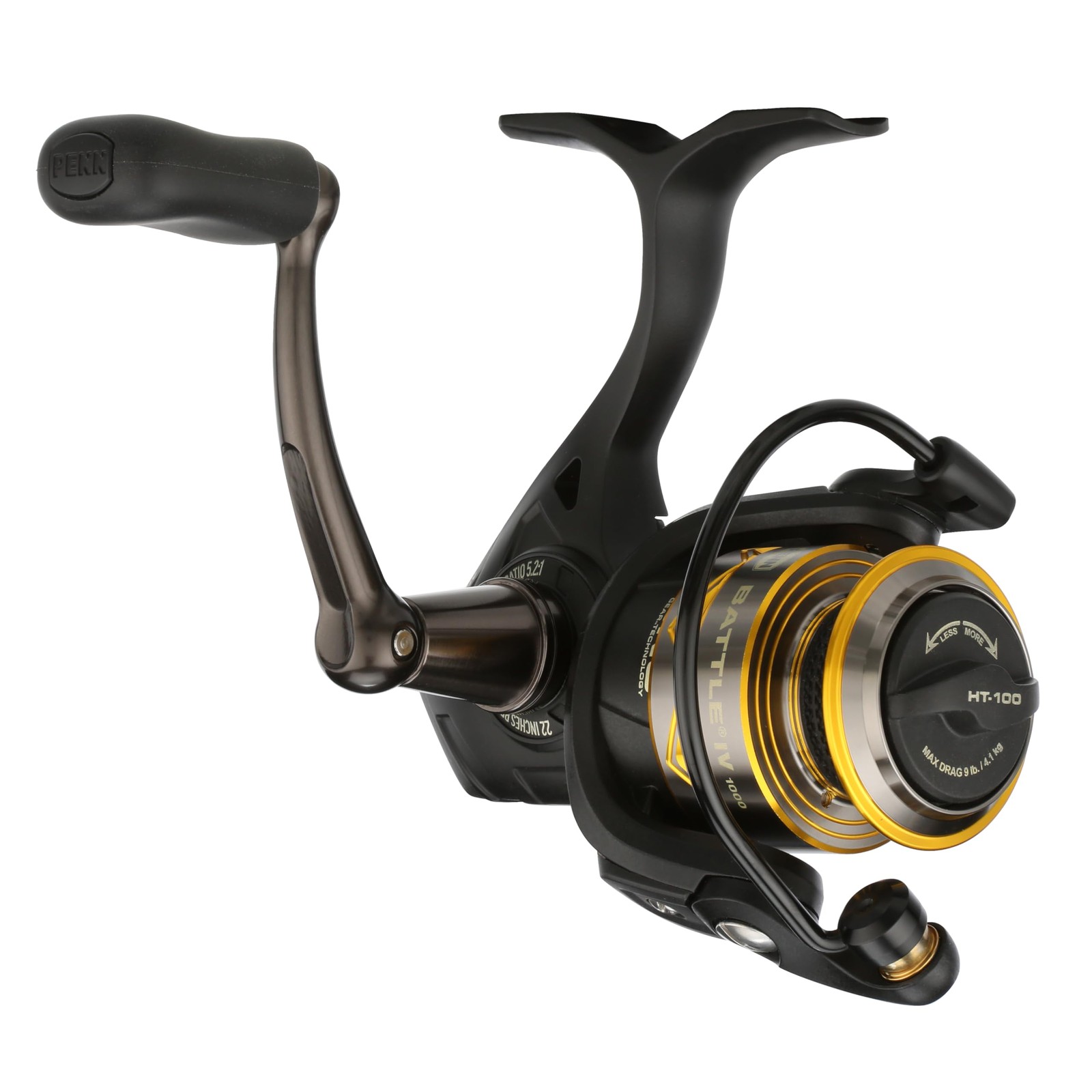PENN Battle IV Size 1000 Spinning Fishing Reel Full Metal Body and Side Plates C
