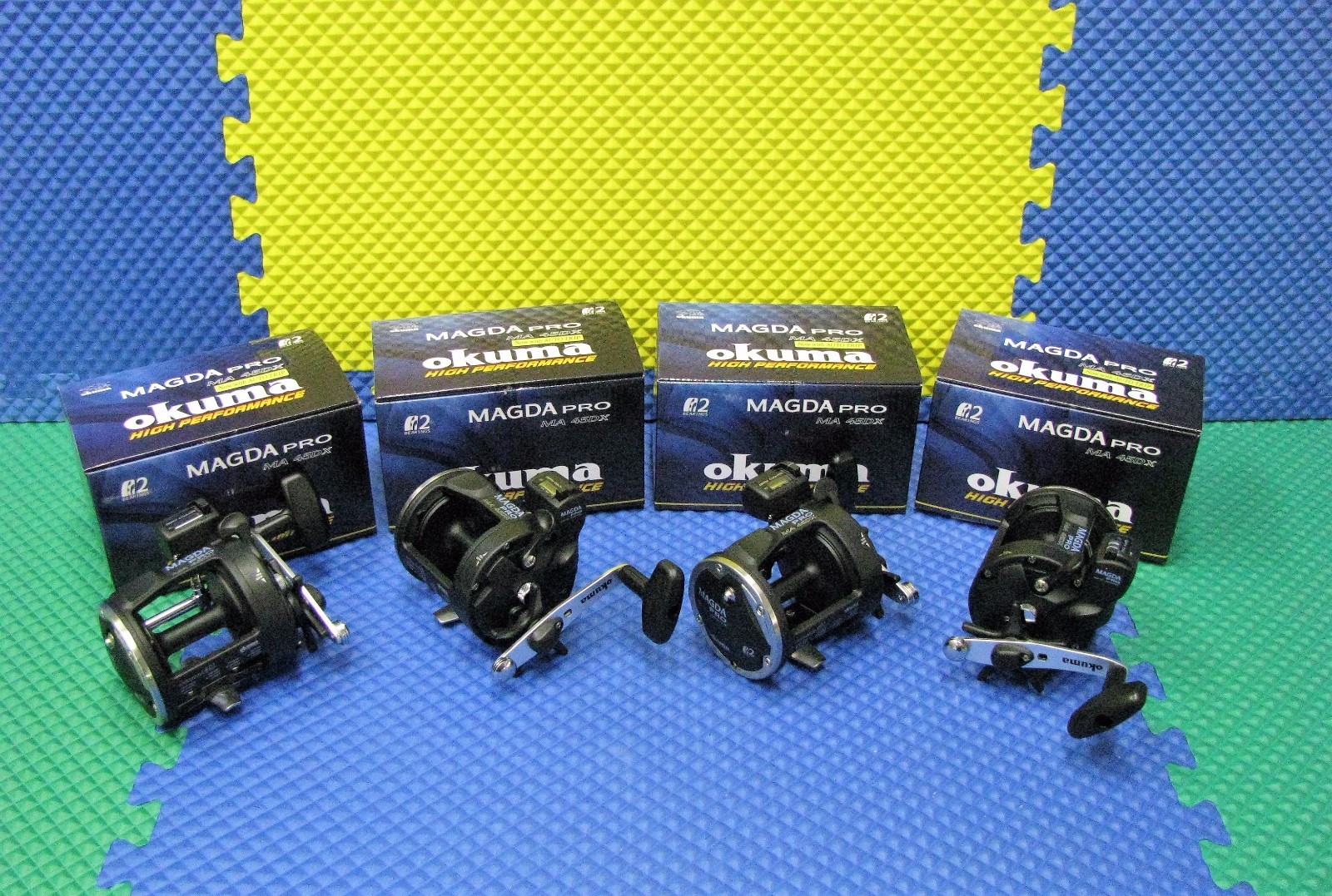 Okuma Magda Pro Line Counter Trolling Reel With Auto Trip MA 45DX 4-PACK