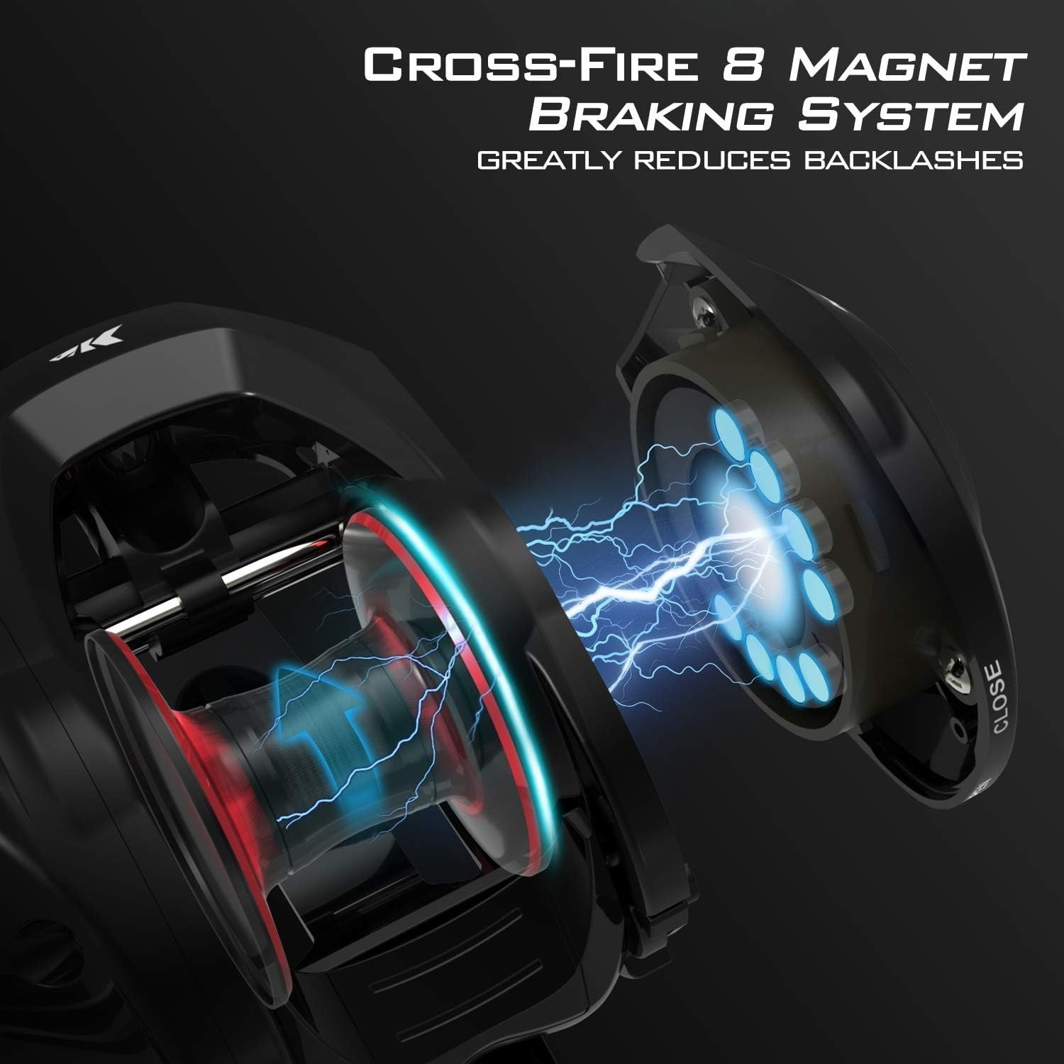 Lightweight Royale Legend II Baitcaster – Adjustable 5.4:1 & 7.2:1 Gear Ratios