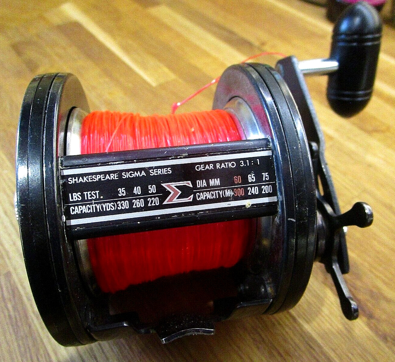 Japanese SHAKESPEARE SIGMA 2950-360 Multiplier Reel 3.1:1 Gear Ratio + NEW LINE