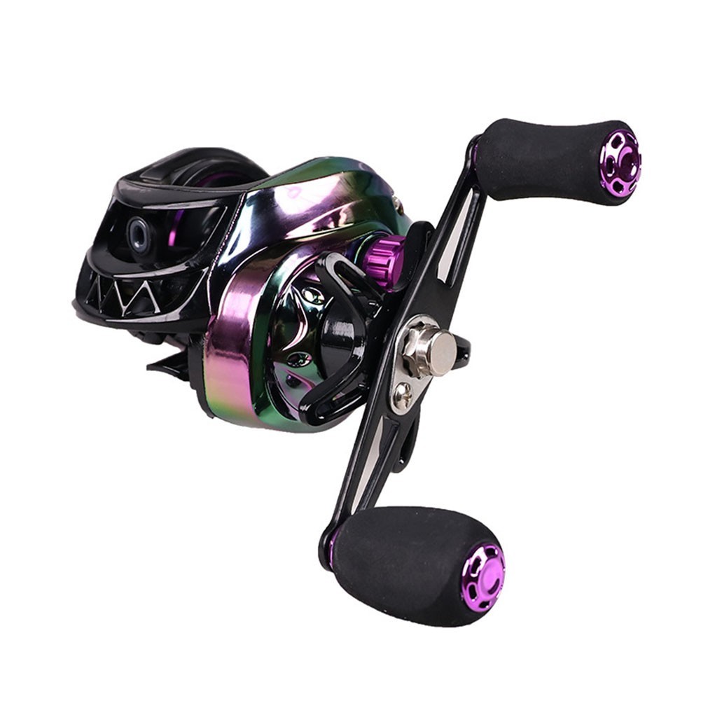 Colorful Baitcasting Reel 7 21 Gear Ratio Lightweight with 8kg Braking