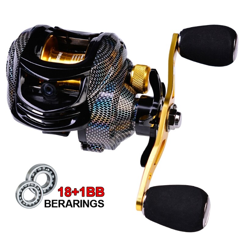 Fishing Reel High Speed Easy Fishing Brake System Outdoor Portable Carrying
