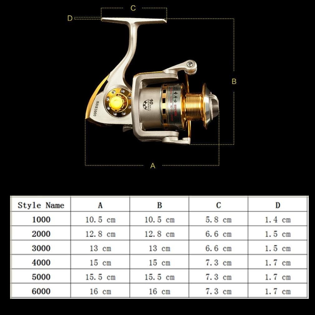 Smooth Saltwater Freshwater Fishing Reel 10 Ball Bearings