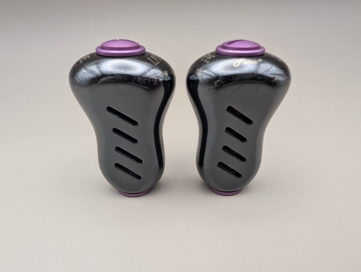2-piece set – LIVRE Fino Plus Handle Knobs – Black Purple