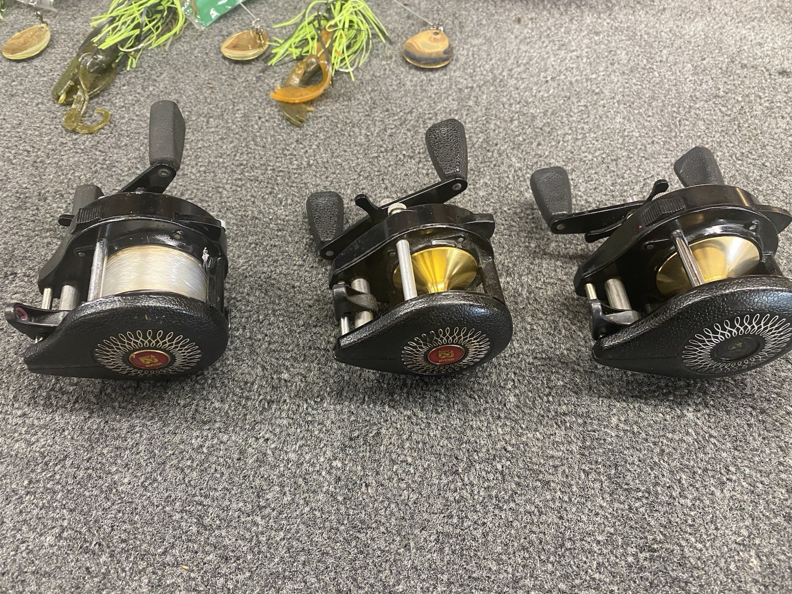 Lot Of 3 Ryobi Bait Casting Reel