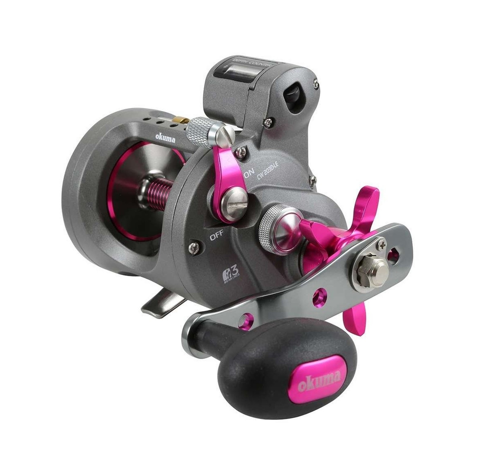 Okuma Coldwater Lightweight Graphite Round Trolling Reel Ladies Edition