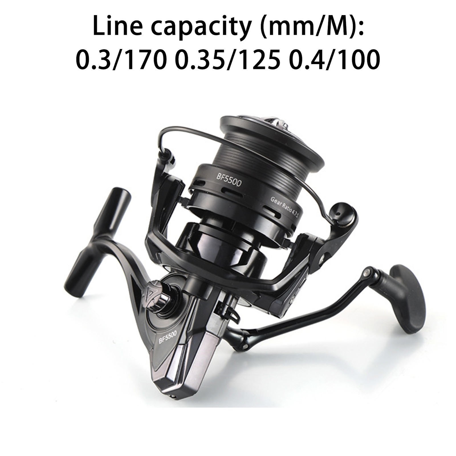 5+1 Ball Bearings Fishing Reel Metal Spool Stainless Steel Main Shaft NTEL PQWP