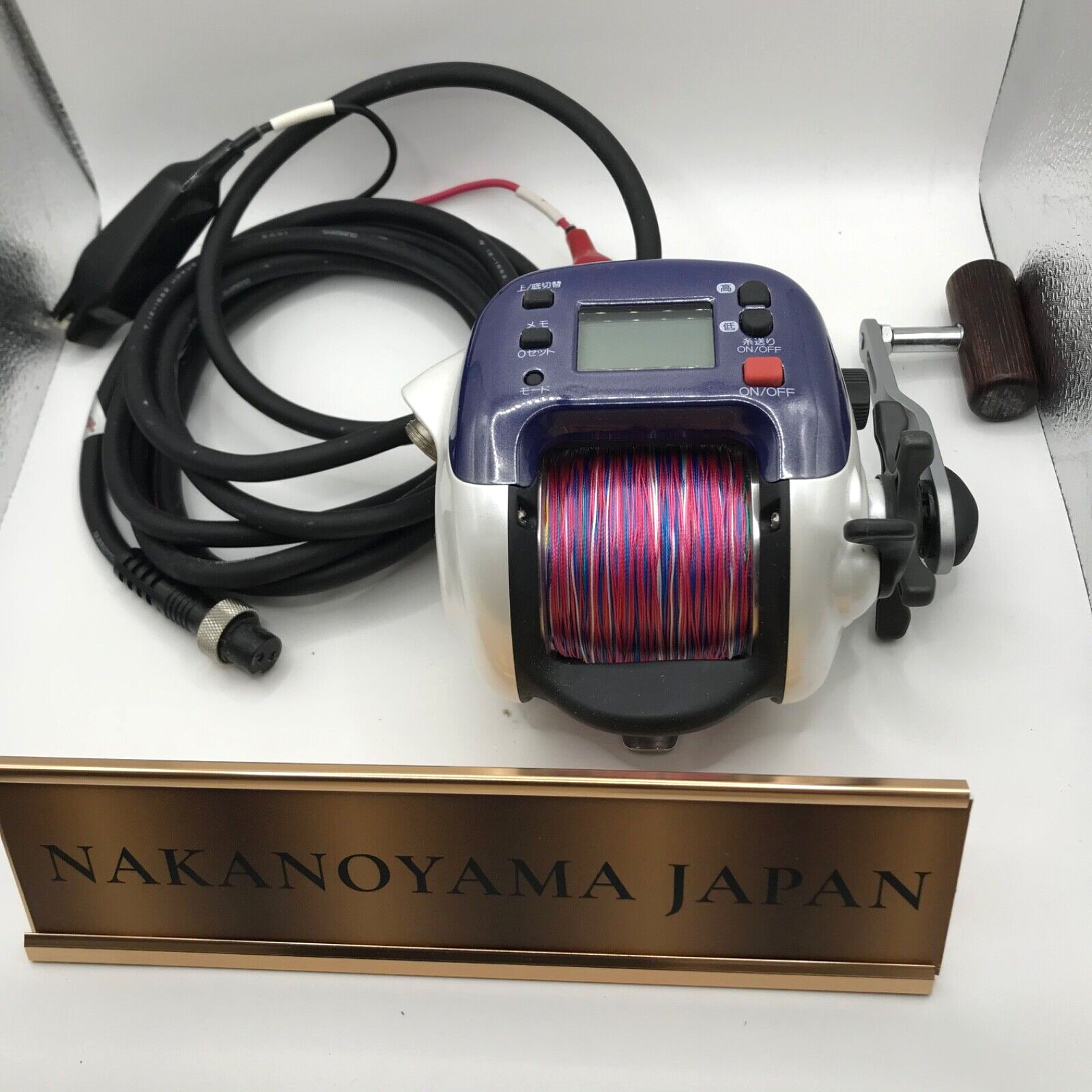 Shimano DENDOU MARU 3000EV Electric Reel w/ Cable Working Tested from JAPAN Used