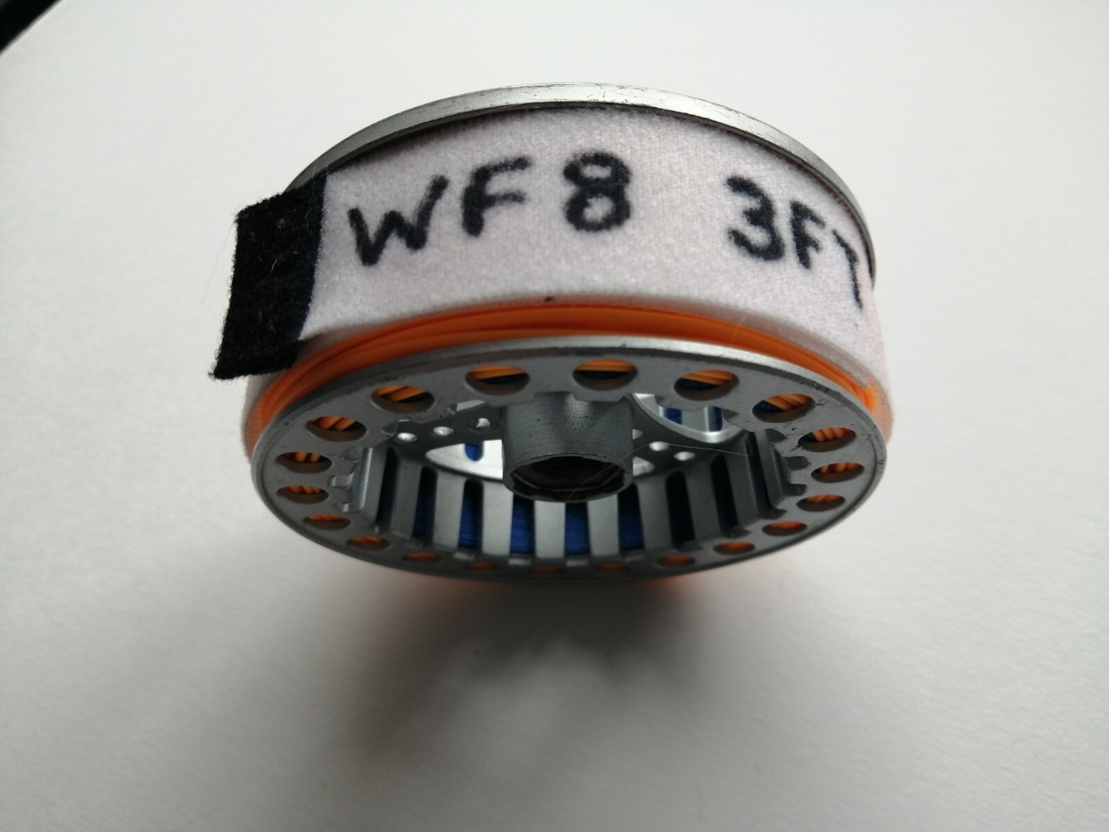 *** WHITE HOOK & LOOP FLY REEL SPOOL BANDS – LINE ID & RETAINER IN ONE ***