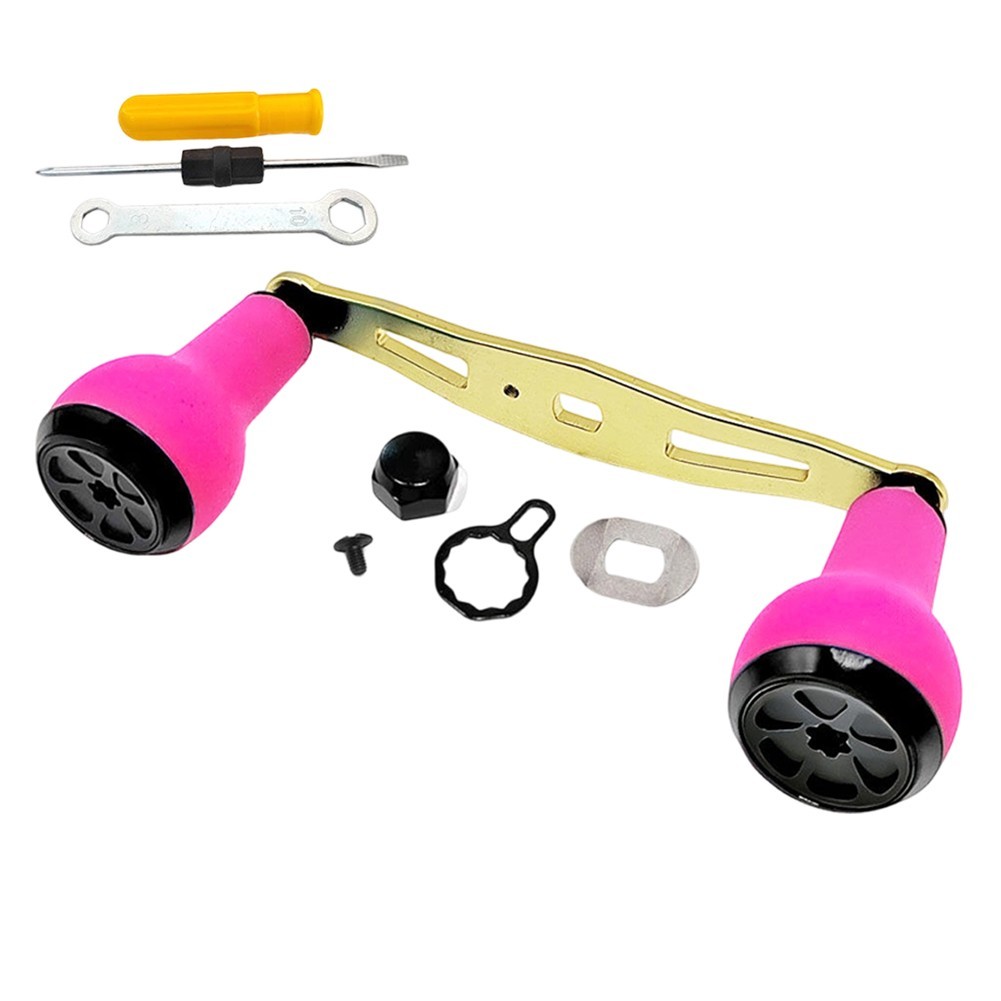 110mm Baitcasting Reel Handle Kit with Silicone Knob for ABU For DAIWA S