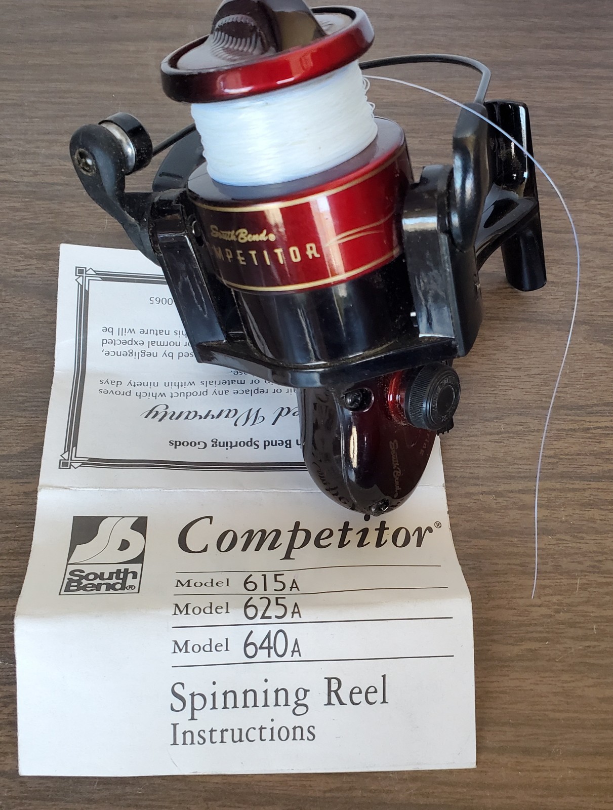 South Bend COMPETITOR 625A Long Cast Spinning Fishing Reel