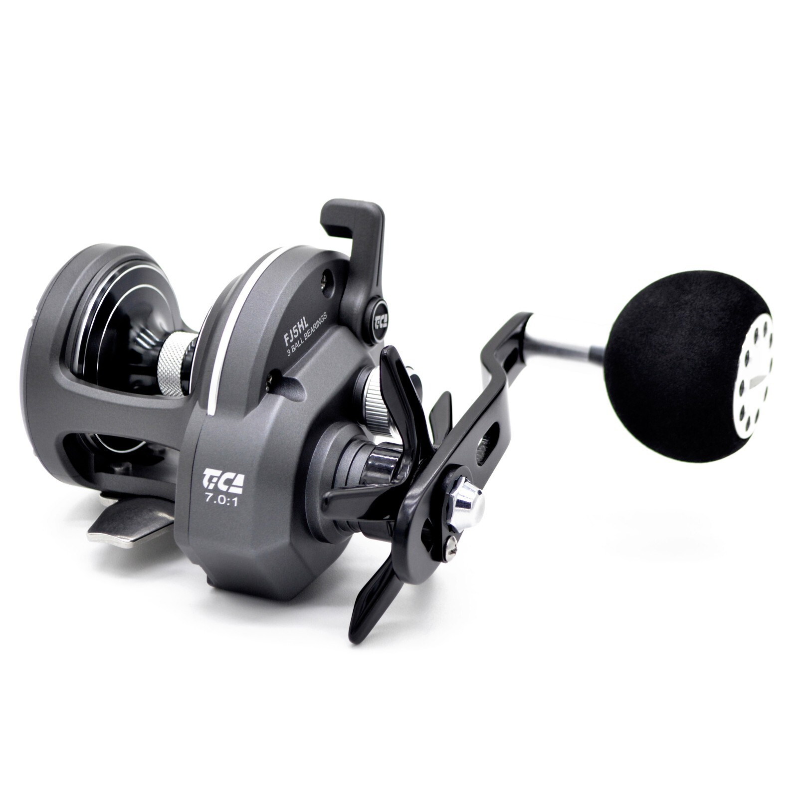 TICA FJ5HL Boat Drum Reel 40.5 IN Line Retrieved Rate Left Hand Trolling Fishing