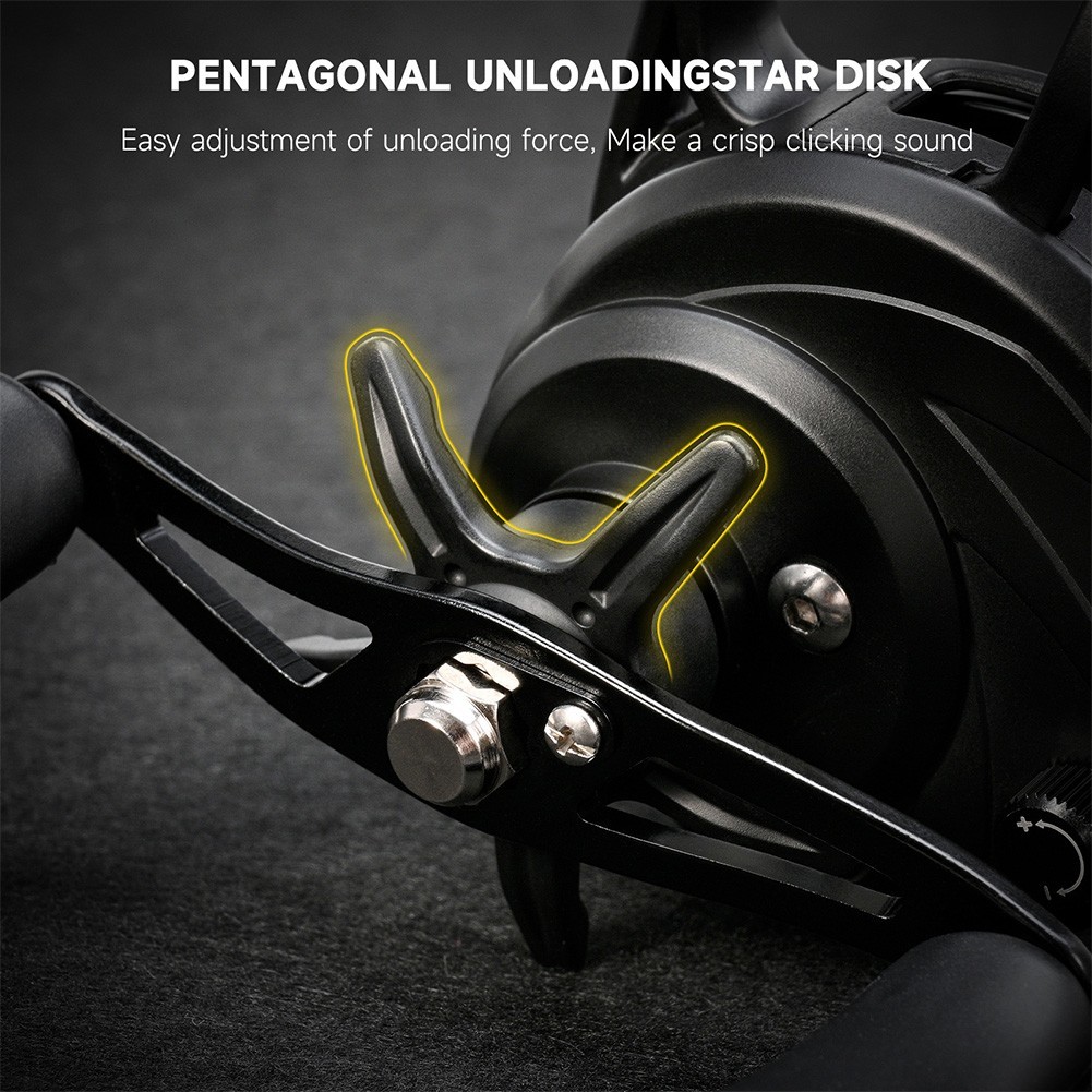 Iceraft Winter Ice Fishing Reel Slow Descent Magnetic Brake Metal Spool