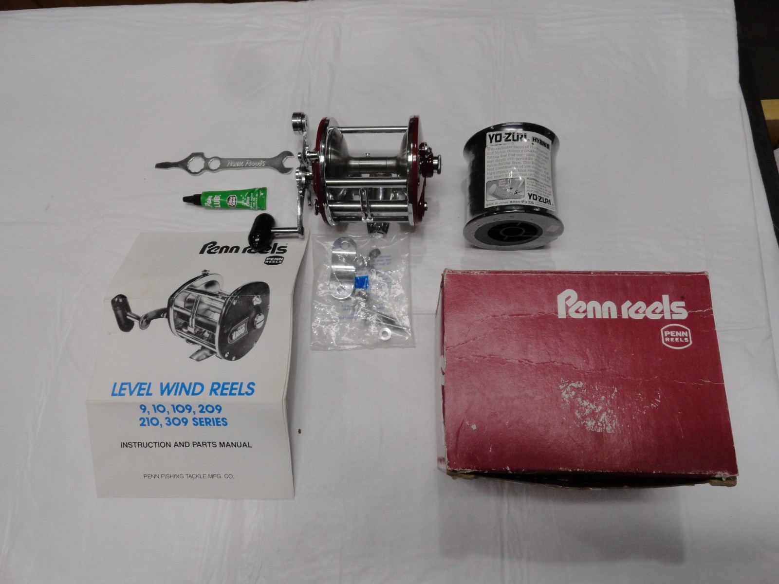 Penn 209 209MS Reel – Stainless Steel Spool Levelwind Red Maroon NOS New in Box!
