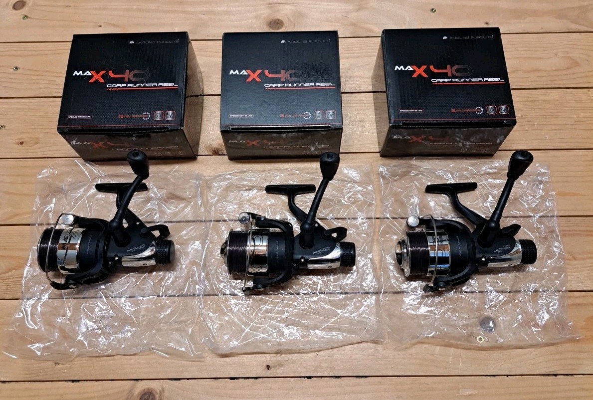 3 × NGT MAX 40 Carp Runner Reel NEW! carp reels freewheel fishing reels