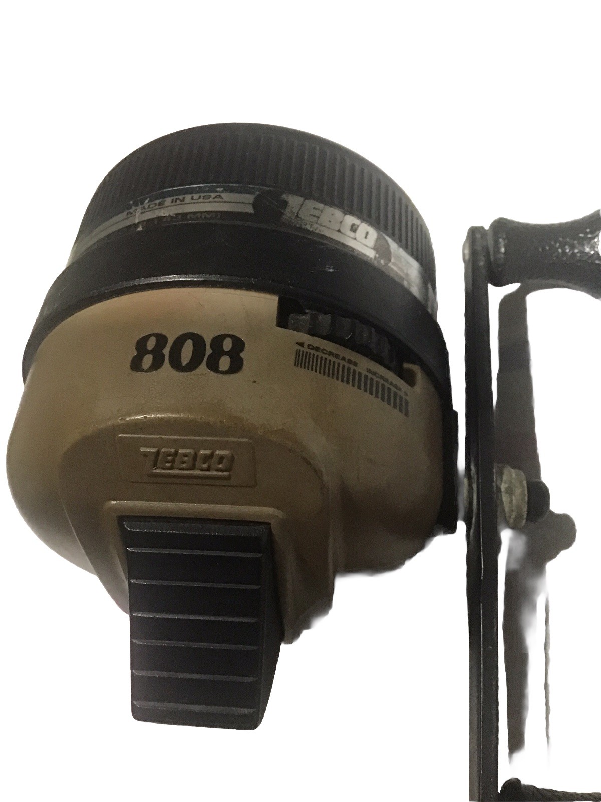 W1155 PR ZEBCO 808 heavy duty MADE IN USA AMERICAN SPINCAST FISHING REEL X 12