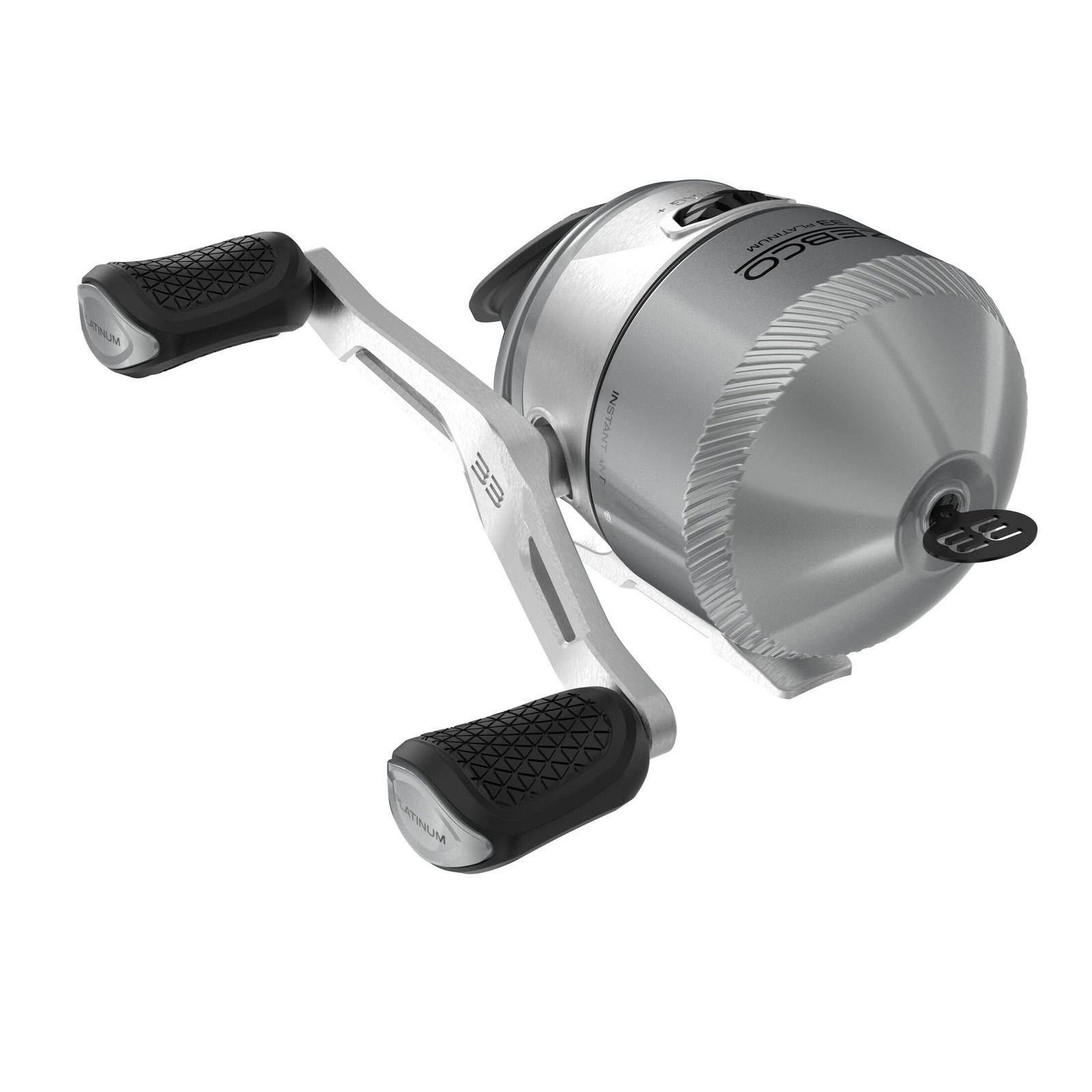 Zebco 33 Platinum Spincast Fishing Reel, Size 30 30 (Clam Packaging), Silver