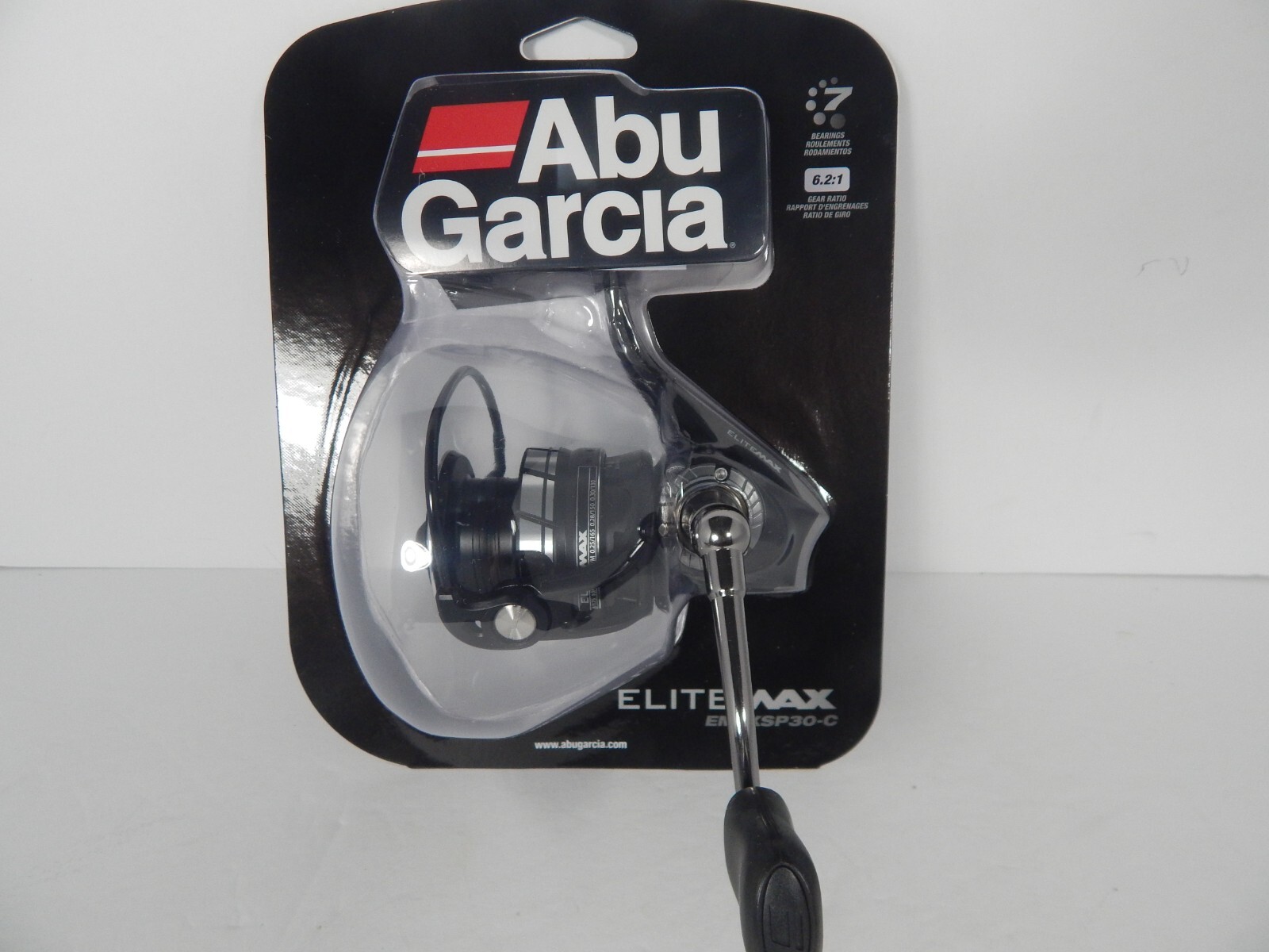 ABU-GARCIA ELITEMAX 30,Spinning Reel,Ratio 6.2:1,Drag 14 lbs,Line 10 lbs.