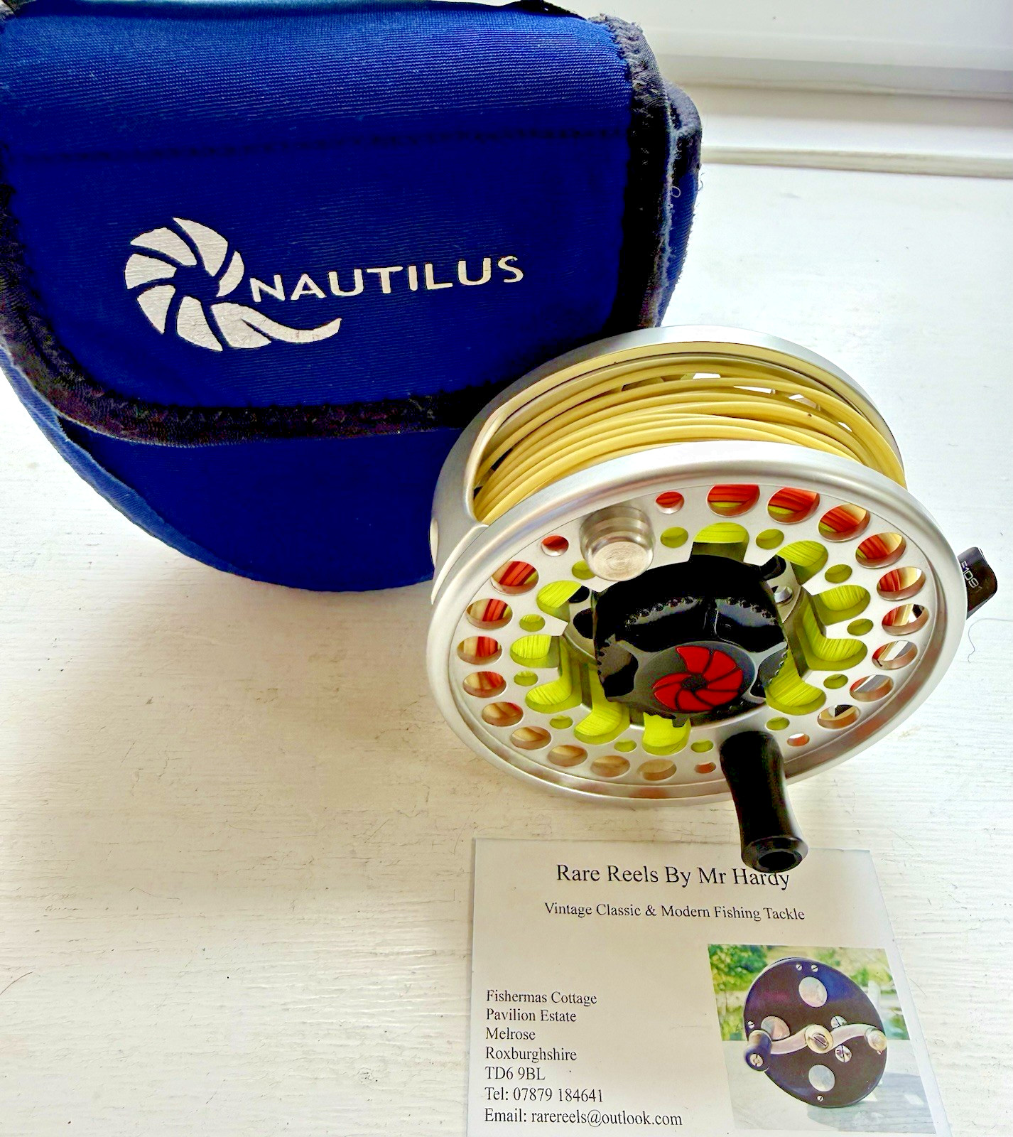 Rare Nautilus Number 10 Saltwater & Salmon Fly Reel with Rio Spey Line & Case