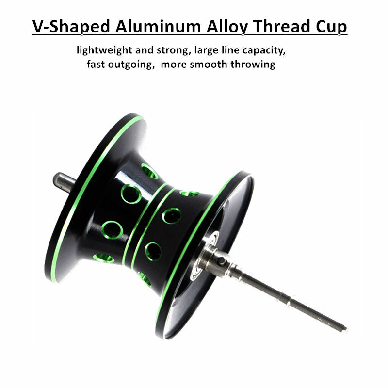 Zide Baitcasting Fishing Reels 9.1:1 Speed 19+1BB Fleshwater Magnetic Brake Left