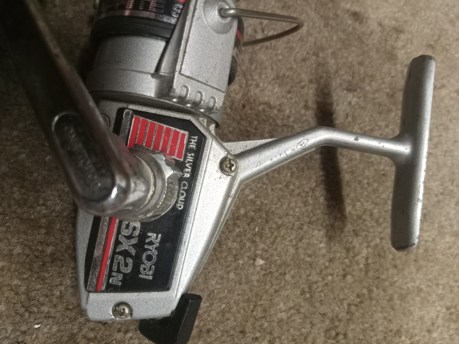 Vintage Working RYOBI Silver Cloud # SX2N Spinning Open Face Fishing Reel Japan