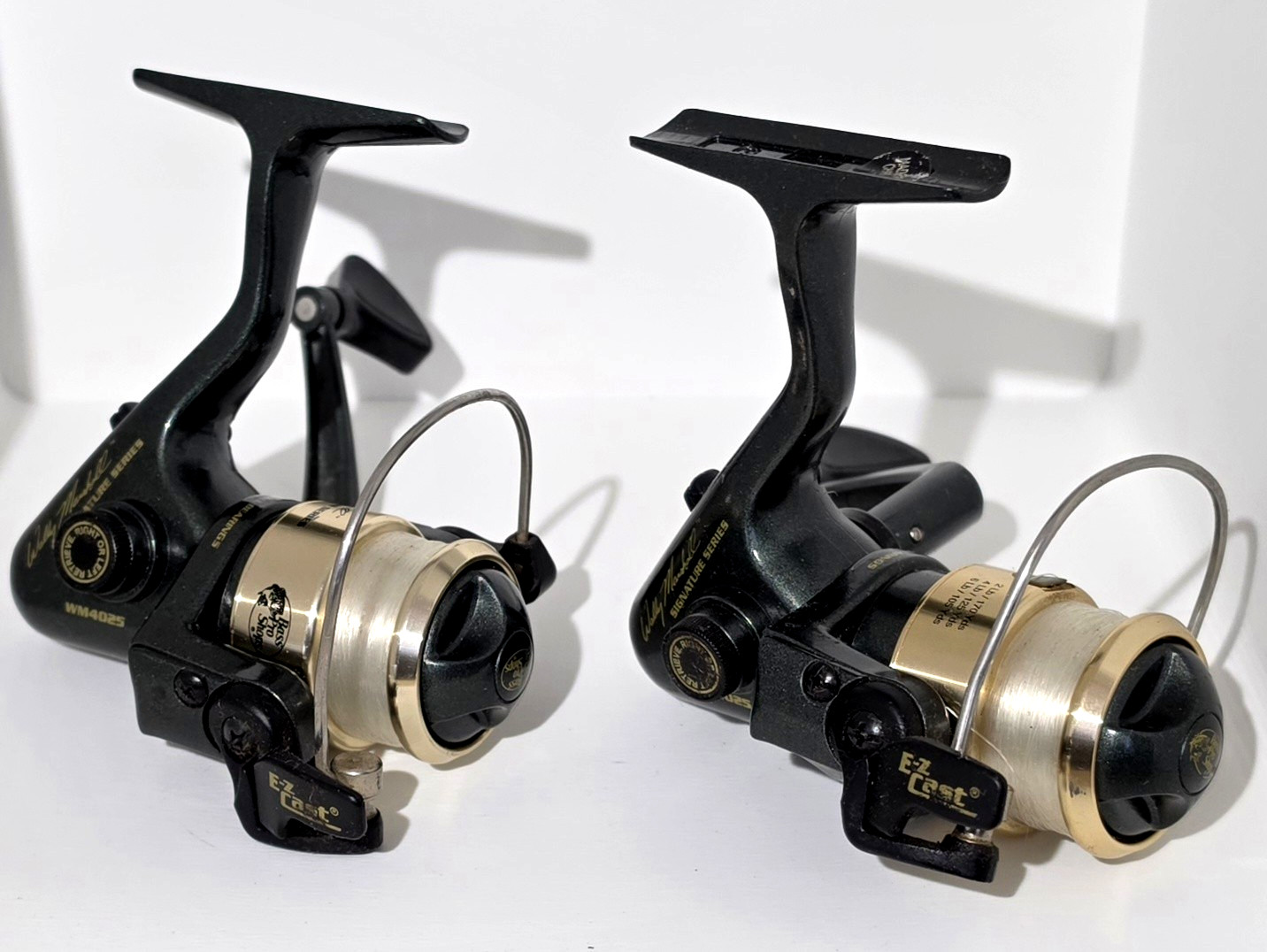 (2) Wally Marshall Signature Series WM4025 Spinning Reels, Freshwater Light