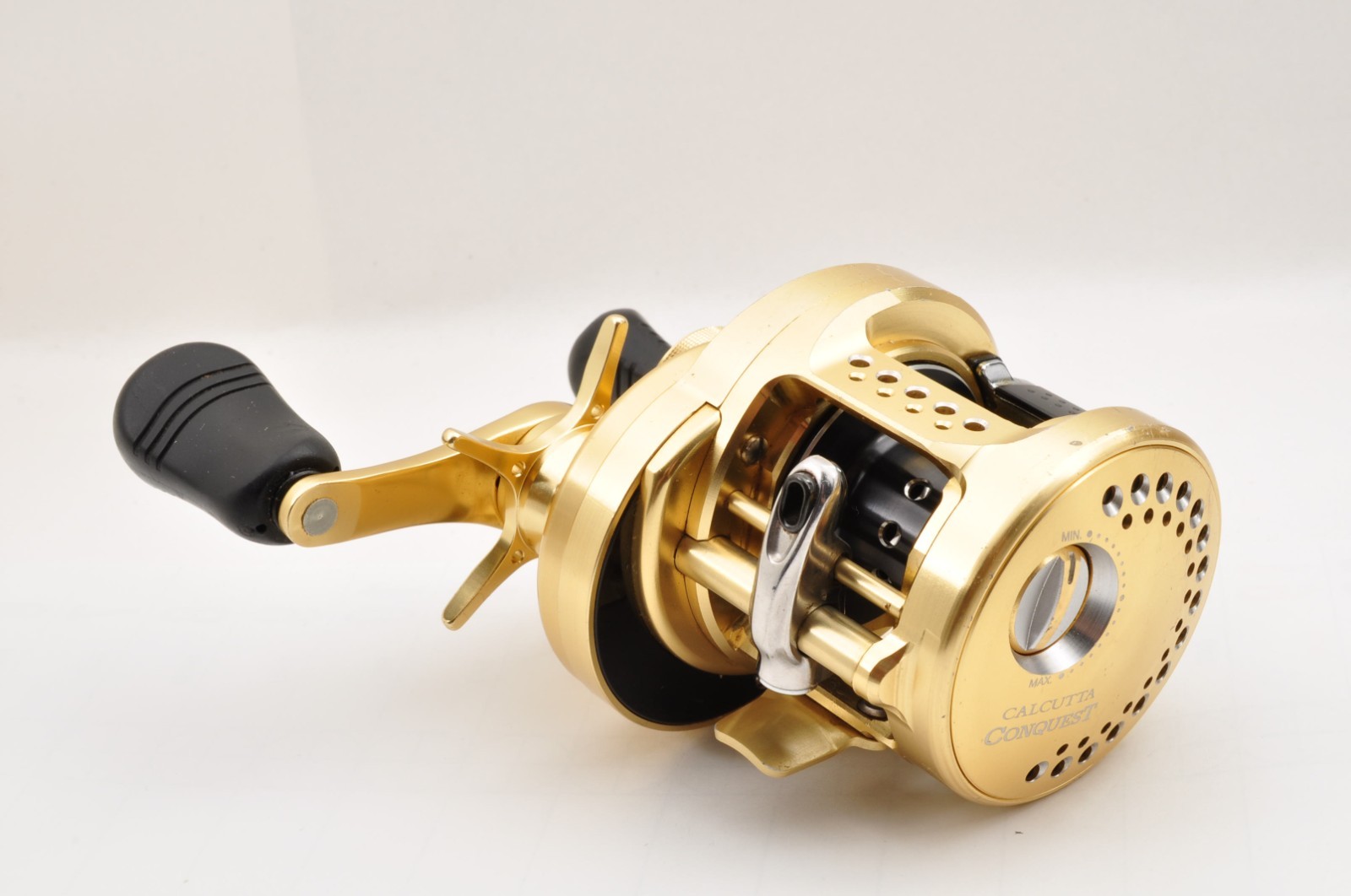 Shimano 14 Calcutta Conquest 200 RH 240g 4.8:1 Gold No Box Used Baitcast Reel