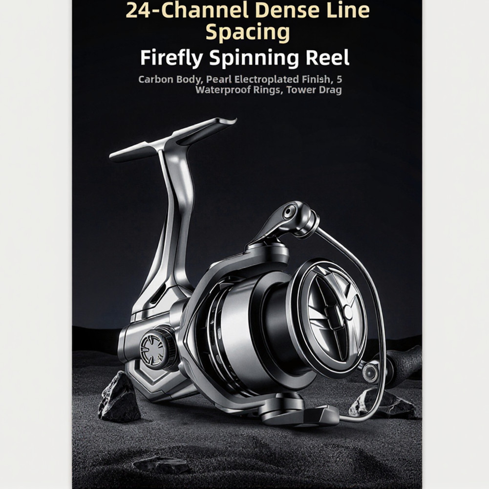 4 Tooth Line Control Reel Carbon Body Shallow Cup for Smooth Retrieval