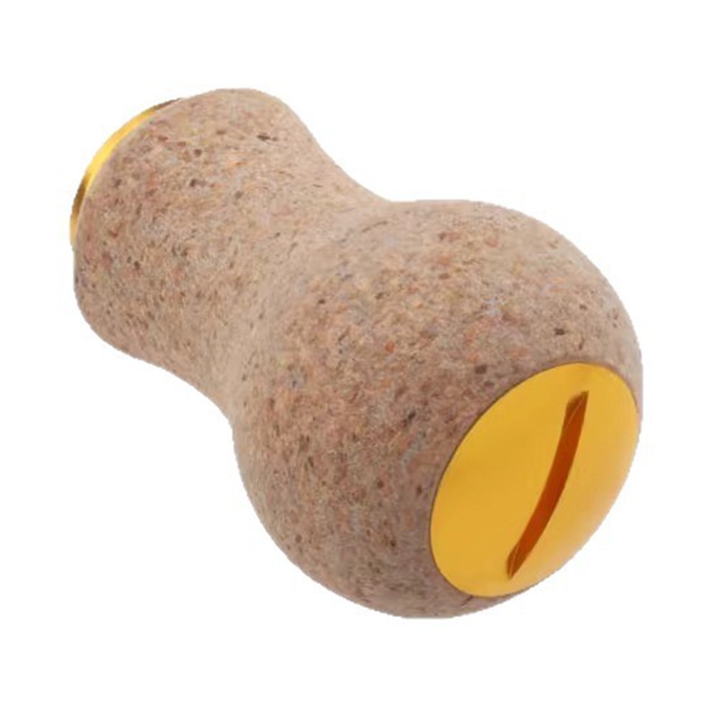 Fishing Reel Handle Knob Gourd Shape for DAIWA Made of Soft Rubber Cork Wood