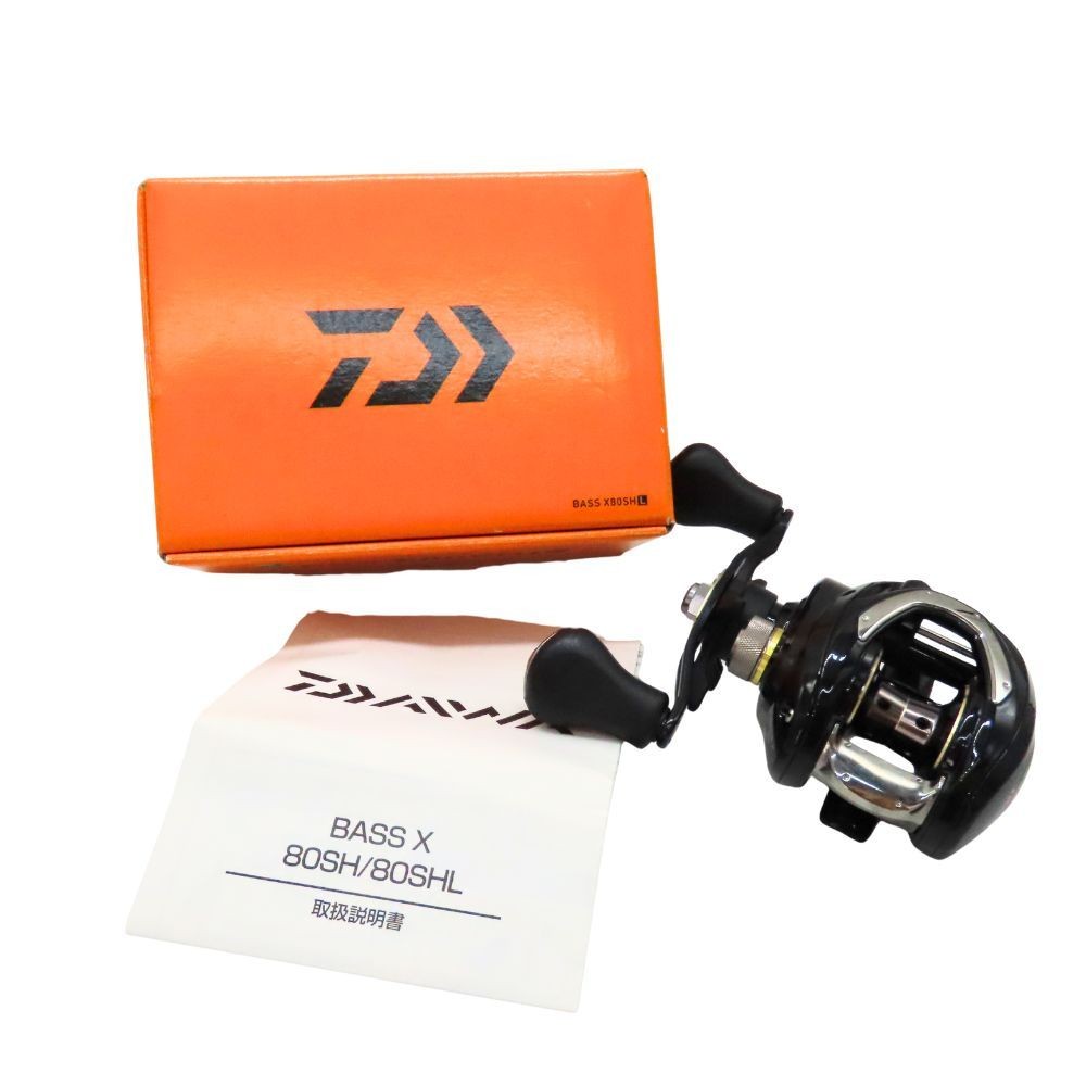 Daiwa Bass X80SHL Baitcasting Reel Left-Handed High Gear Used