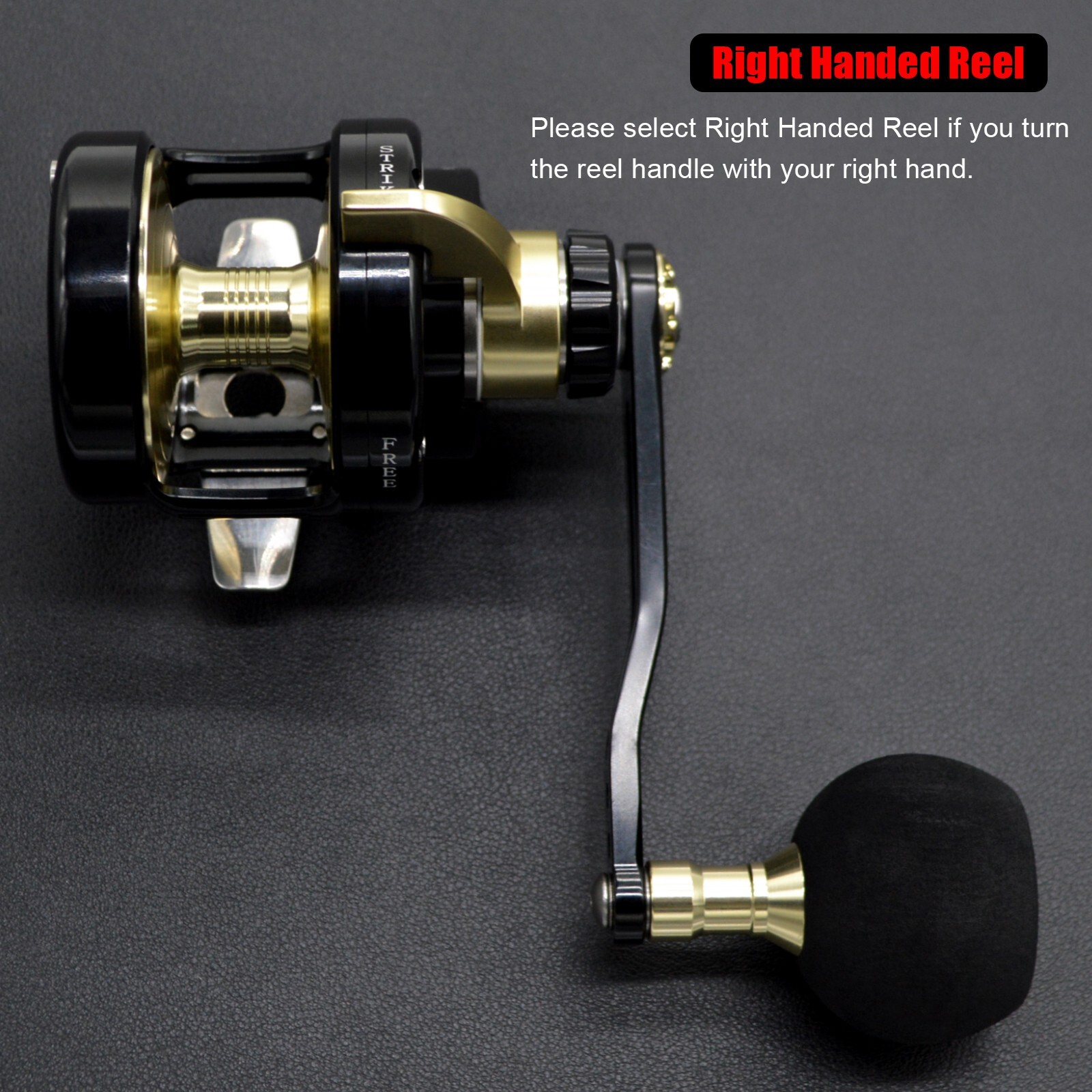Offshore Boat Trolling Fishing Reel 9+2 BB Smooth Carbon Drag Loud Clicker Alarm