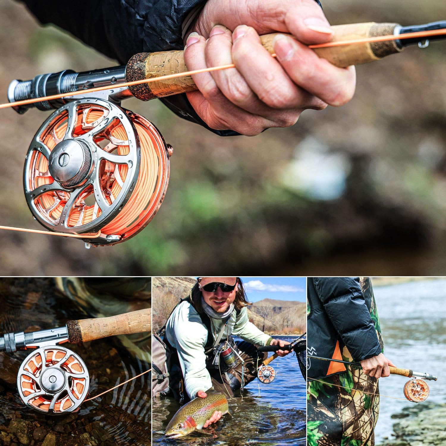 Fly Fishing Reel, Cnc-Machined Aluminum Alloy, 5/6 Weight, Lightweight Trout Ree