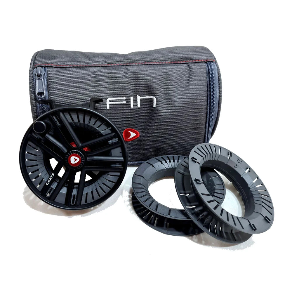 Greys Fin Cassette Trout Salmon Fly Fishing Reel with Reel with 2 Spare Spools