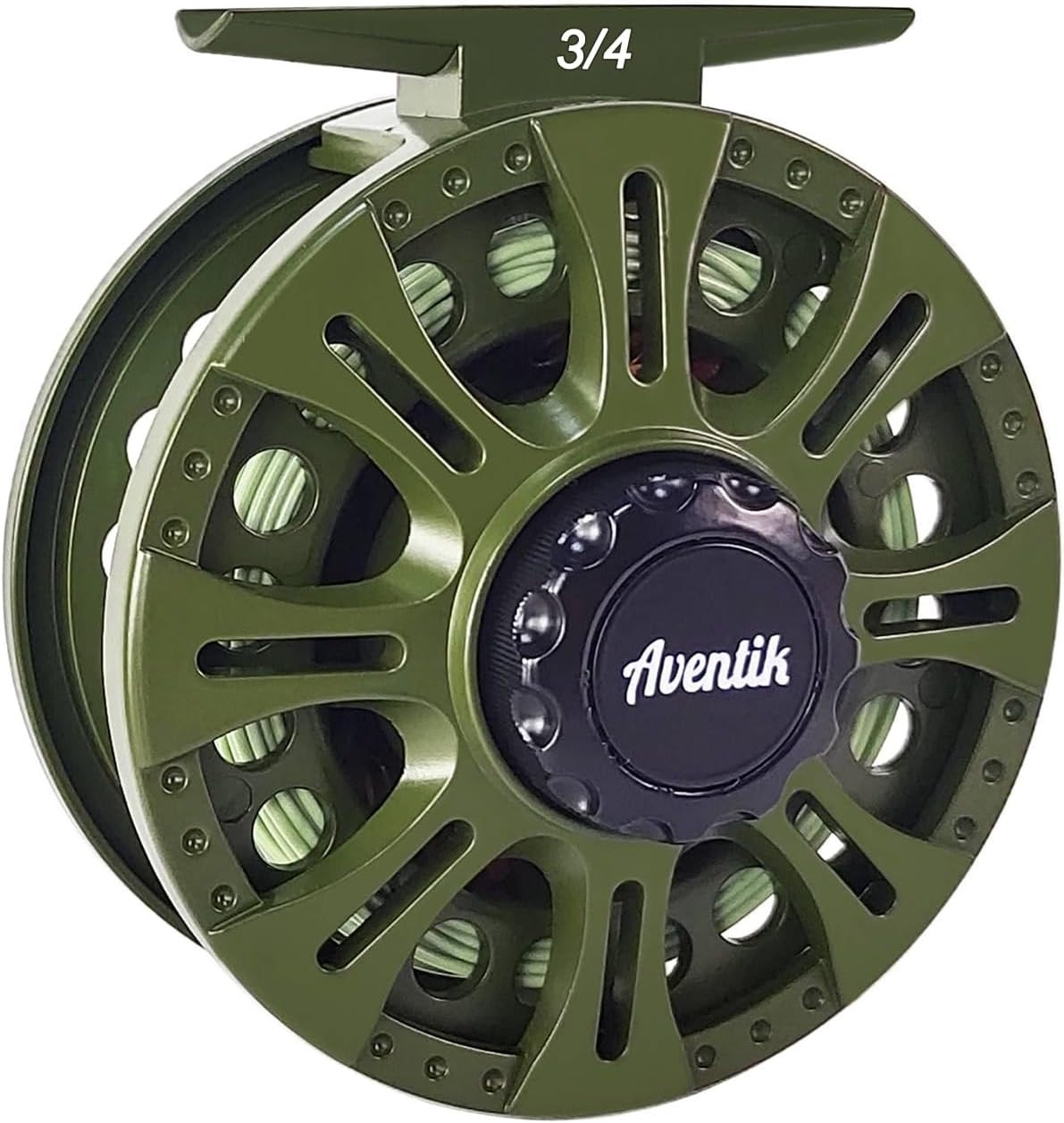 HVCE Graphite Fly Reel Center Drag System Classic III Graphite 3/4, 5/6, 7/8Wt L