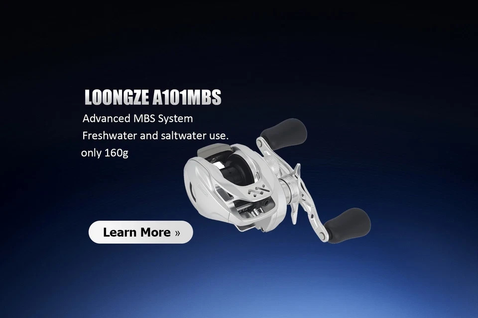 Loongze Airlite A101MBS/A101DBC-1 Low-profile Baitcasting Fishing Reel CNC All-M