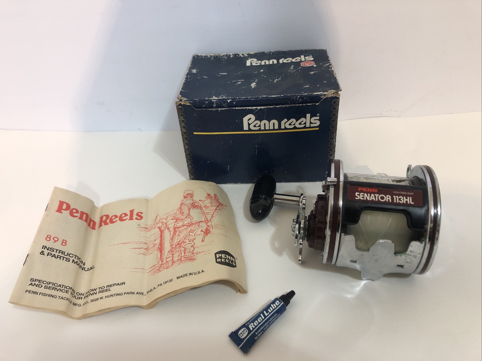 Penn 113HL Special 4/0 Senator High Speed Fishing Reel with Box