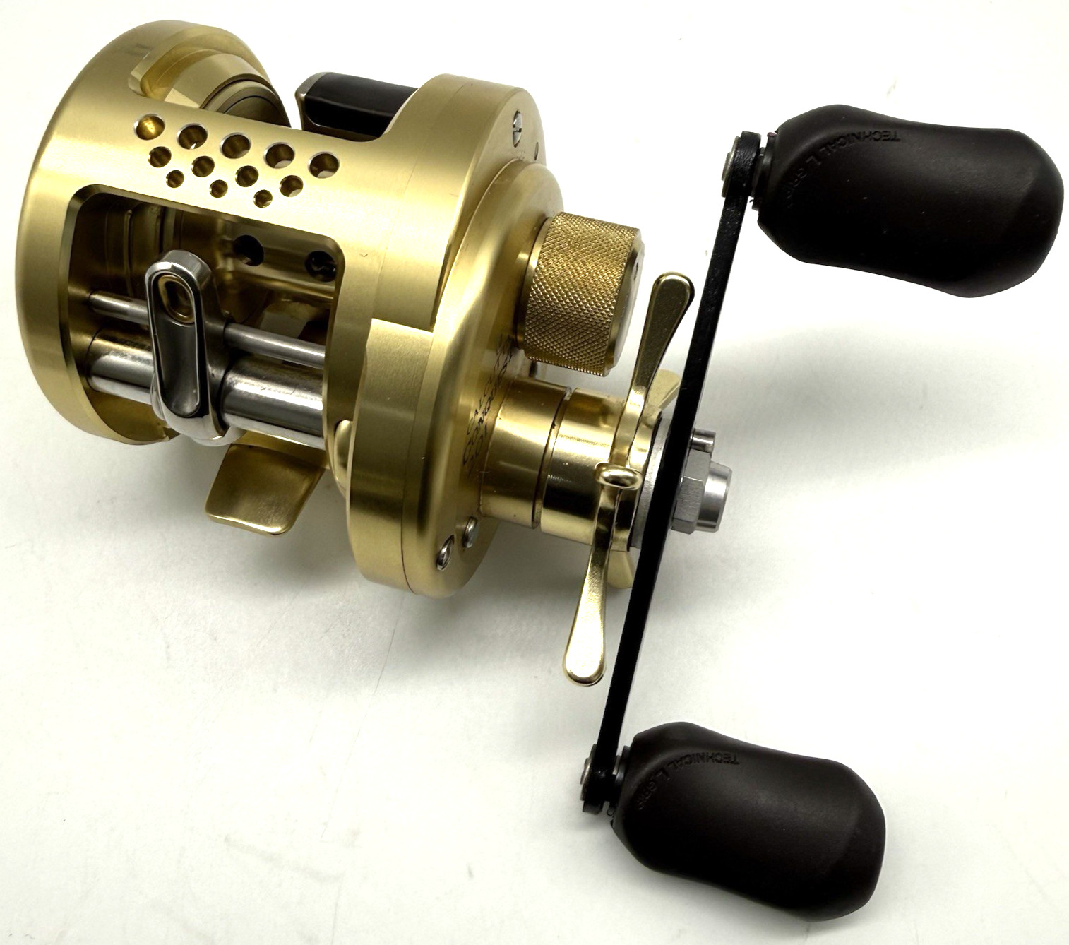 Shimano 00 CALCUTTA CONQUEST 201 Left Bait Casting Reel In Box „Near Mint“ JAPAN
